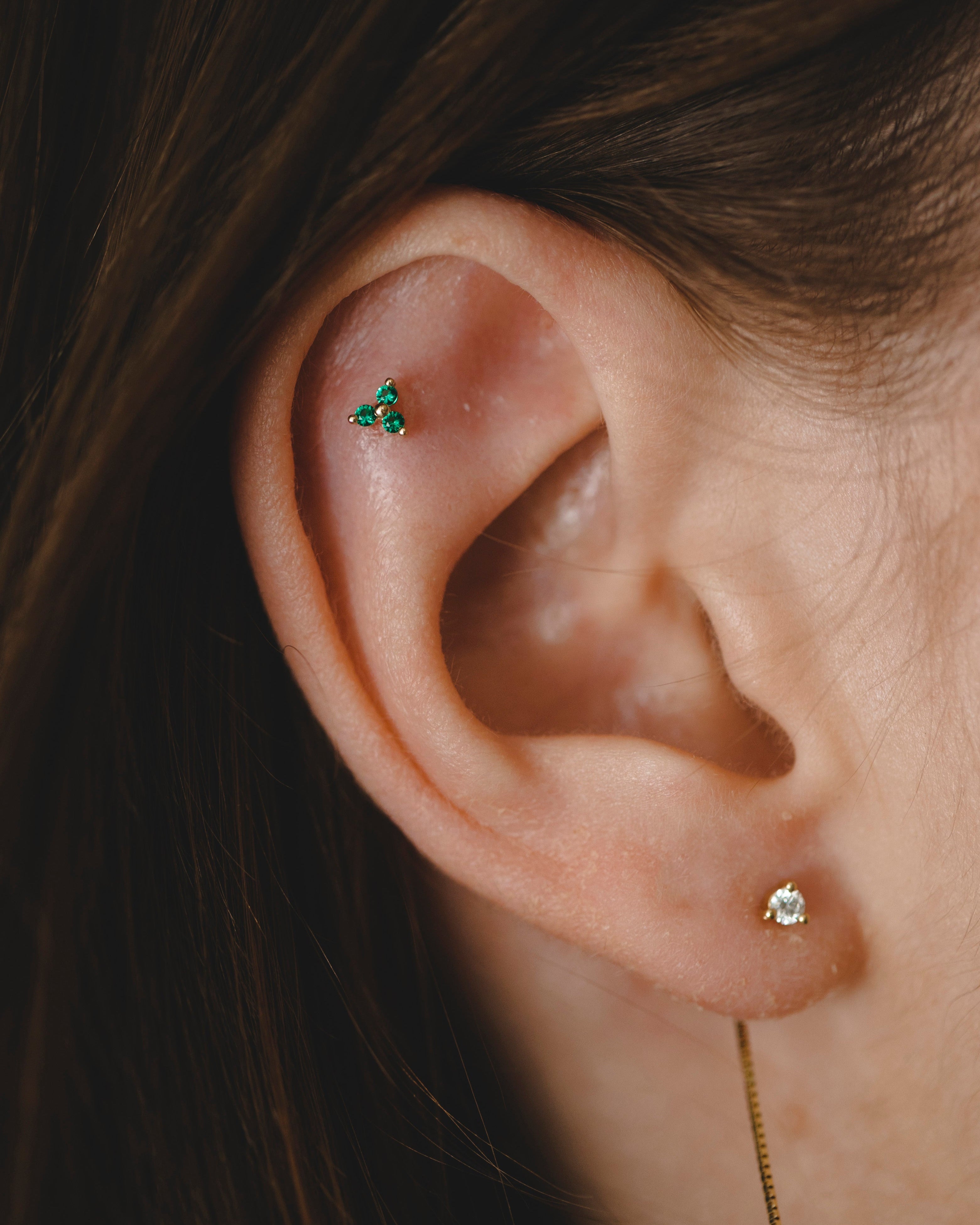 עגיל פירסינג מיני גרייס אמרלד