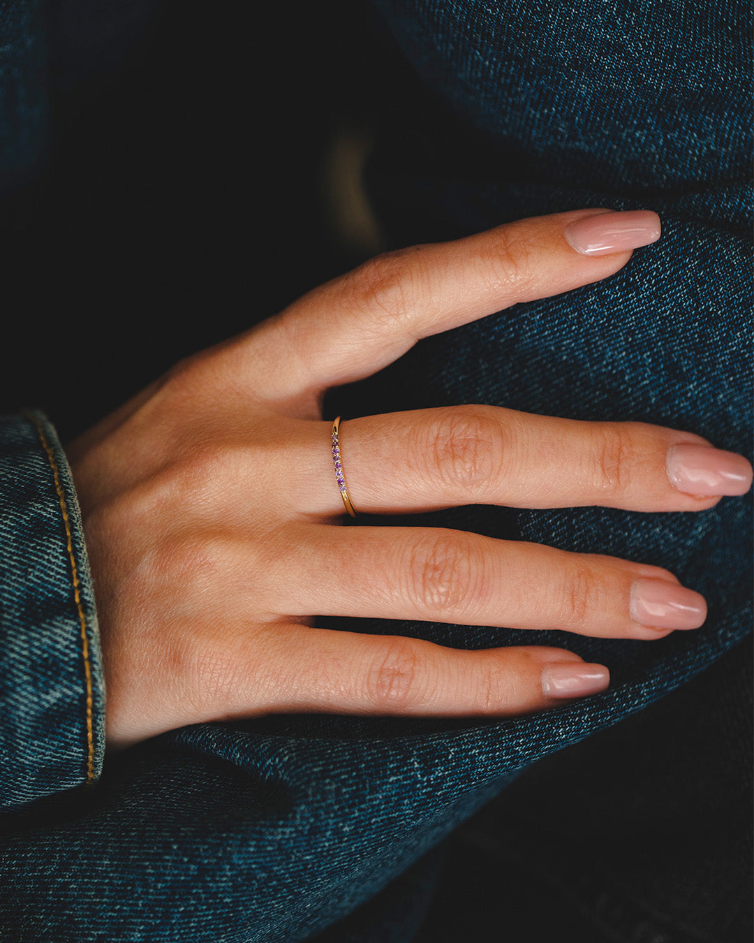 טבעת קלי עם אמטיסט