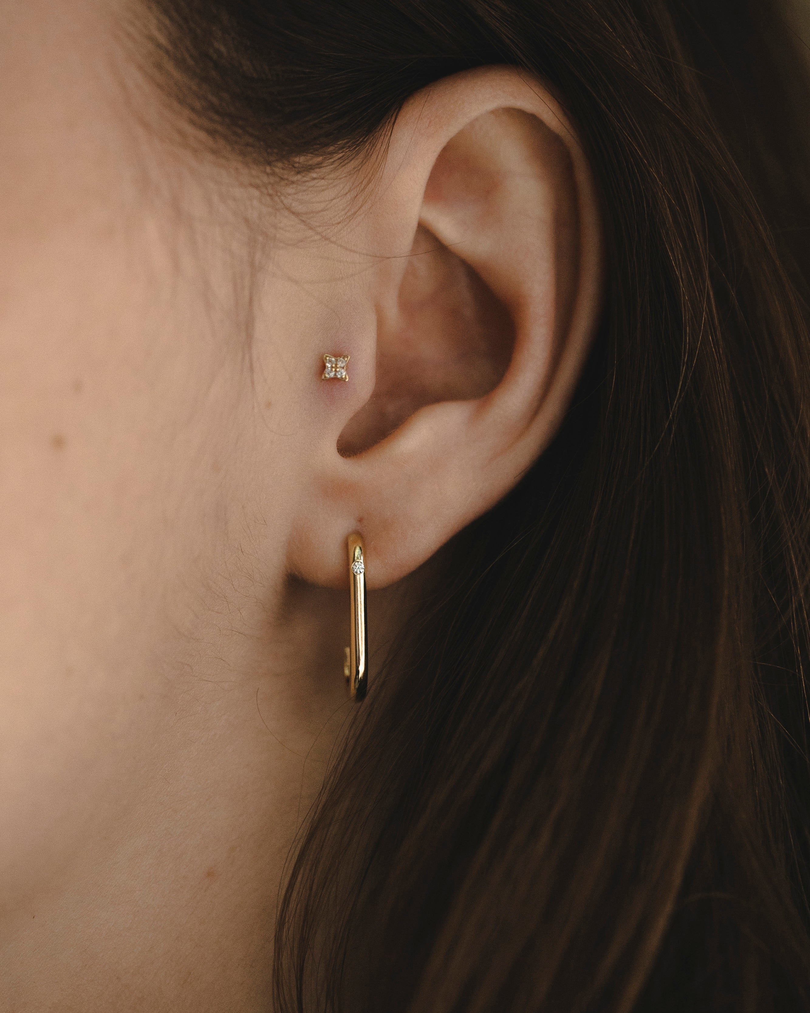 עגיל זהב ברטה