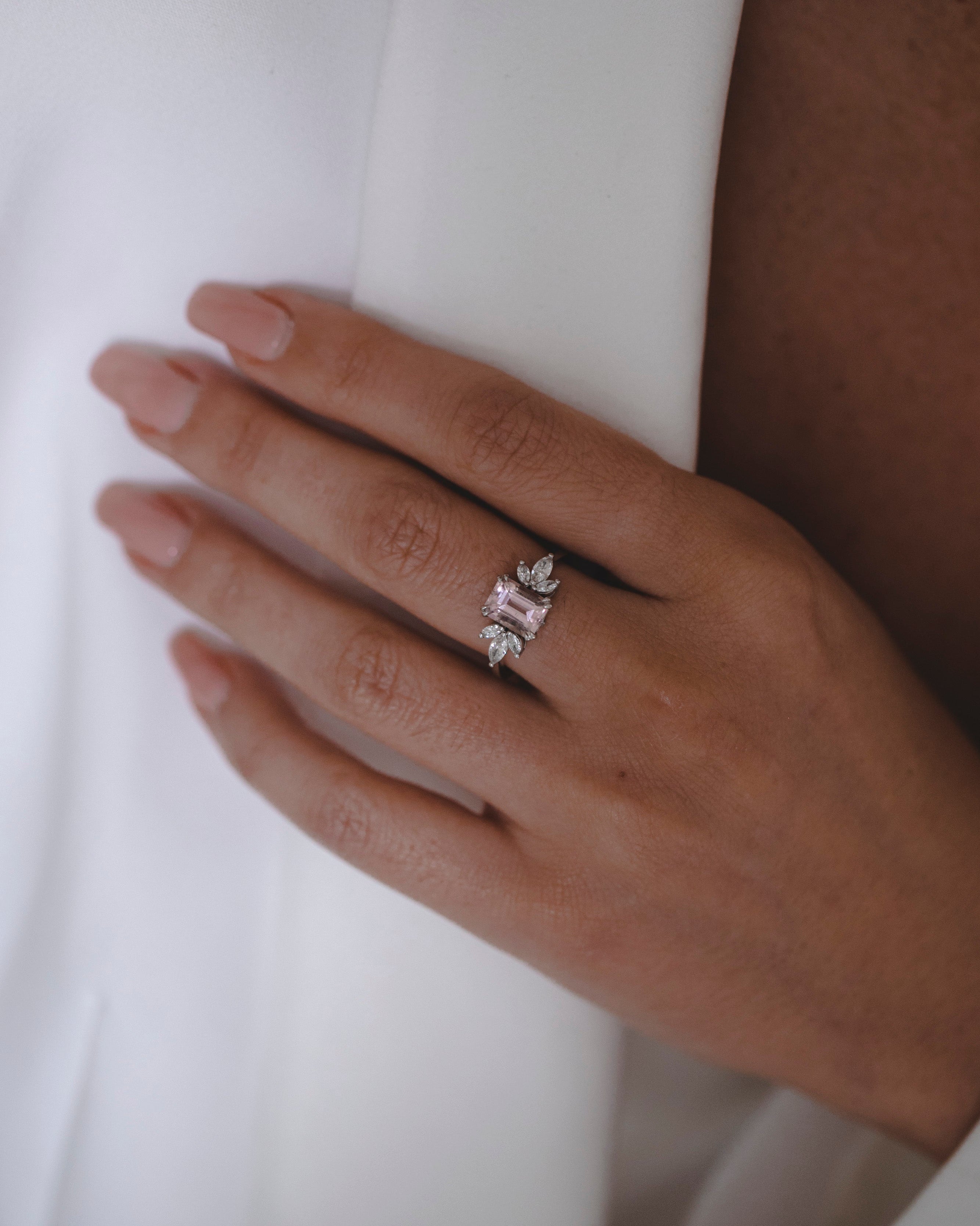 טבעת דפני מורגנייט