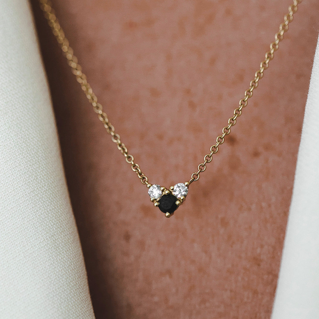 שרשרת טטיאנה שחור ולבן