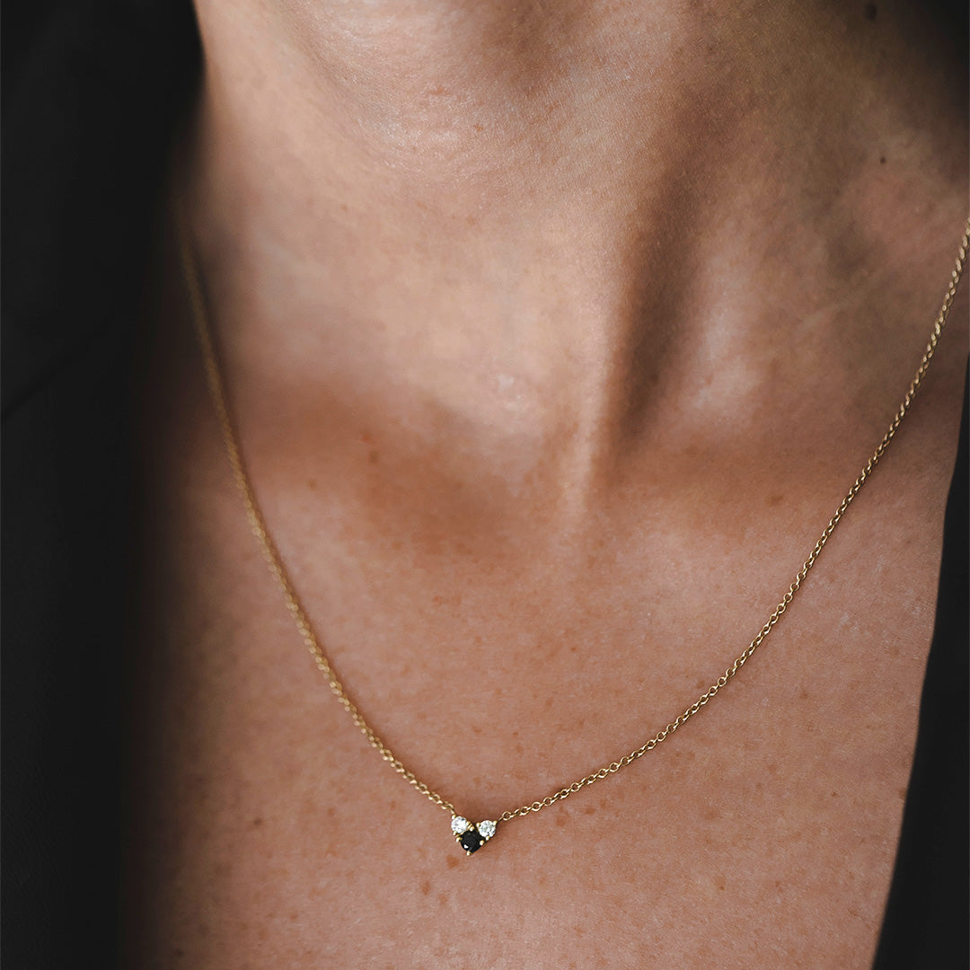 שרשרת טטיאנה שחור ולבן