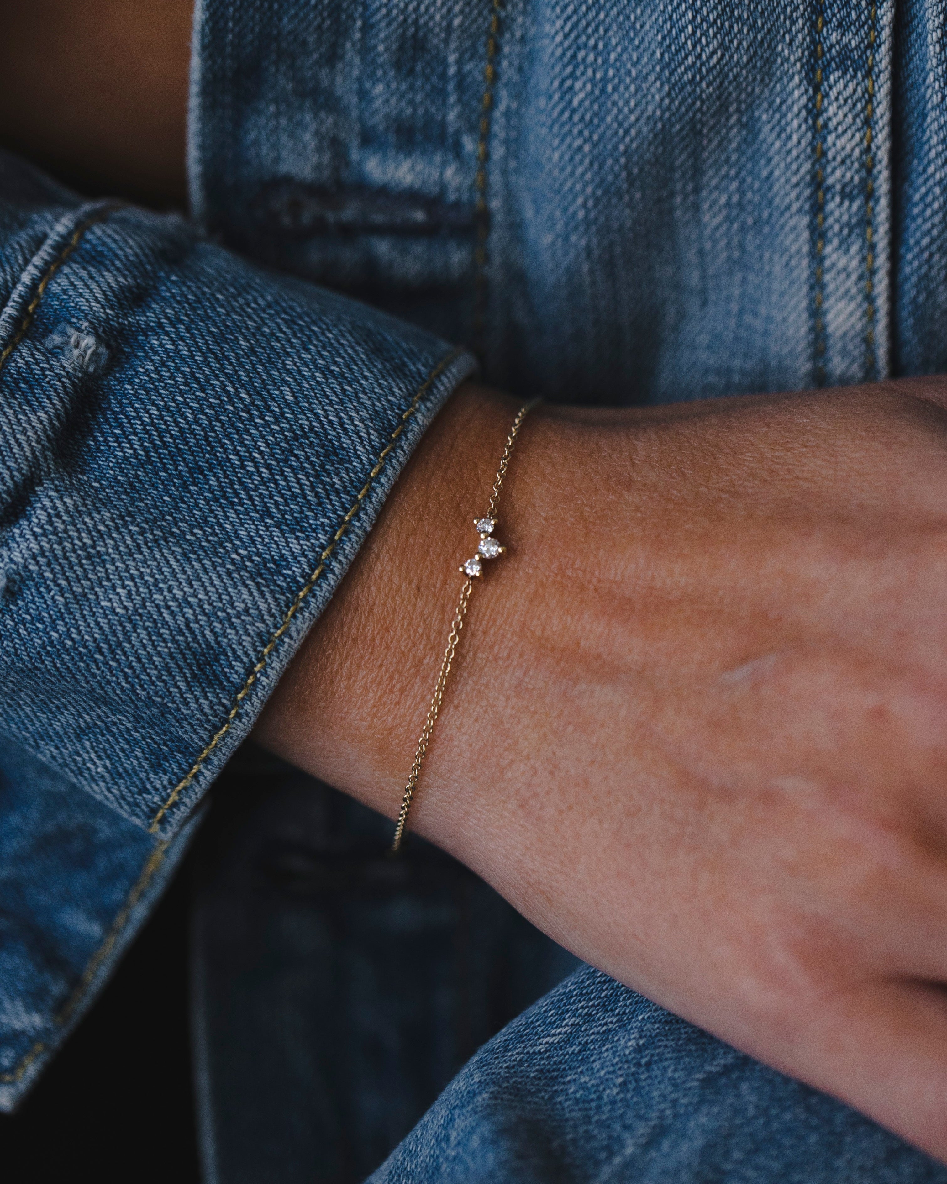 צמיד פרידה ואלכס יהלומים לבנים