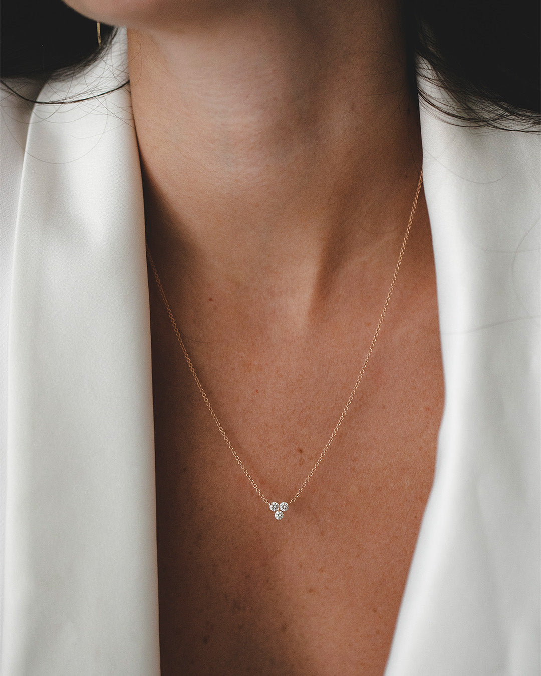 שרשרת גרייס יהלומים לבנים