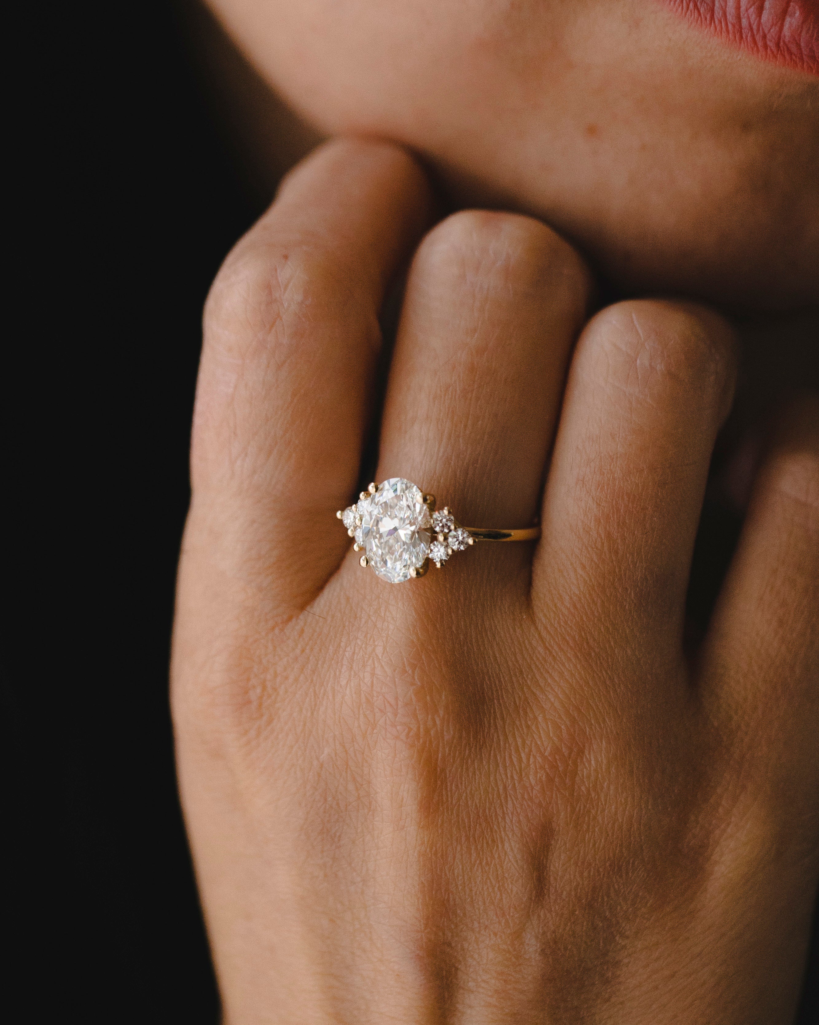 טבעת פריסיליה יהלומים לבנים