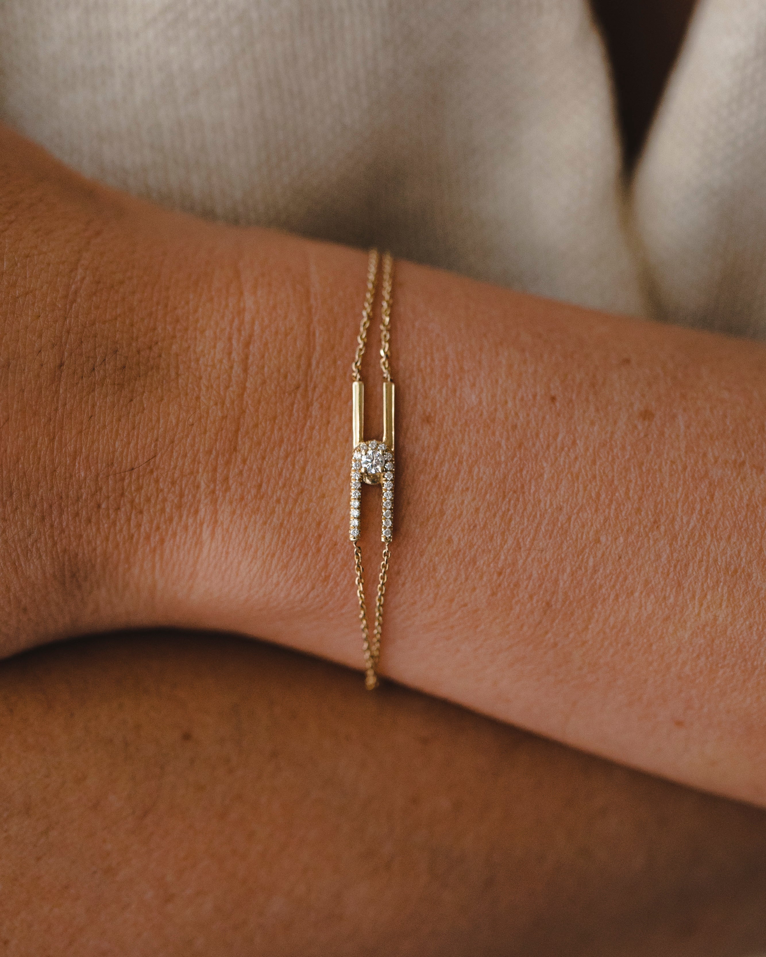 צמיד 08 - יהלומים לבנים