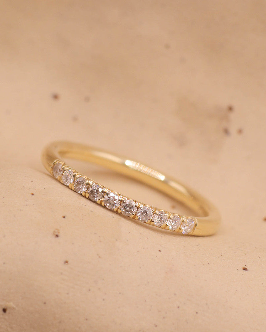 טבעת בוורלי 10 יהלומים