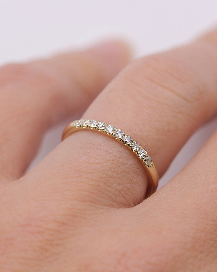 טבעת בוורלי 10 יהלומים