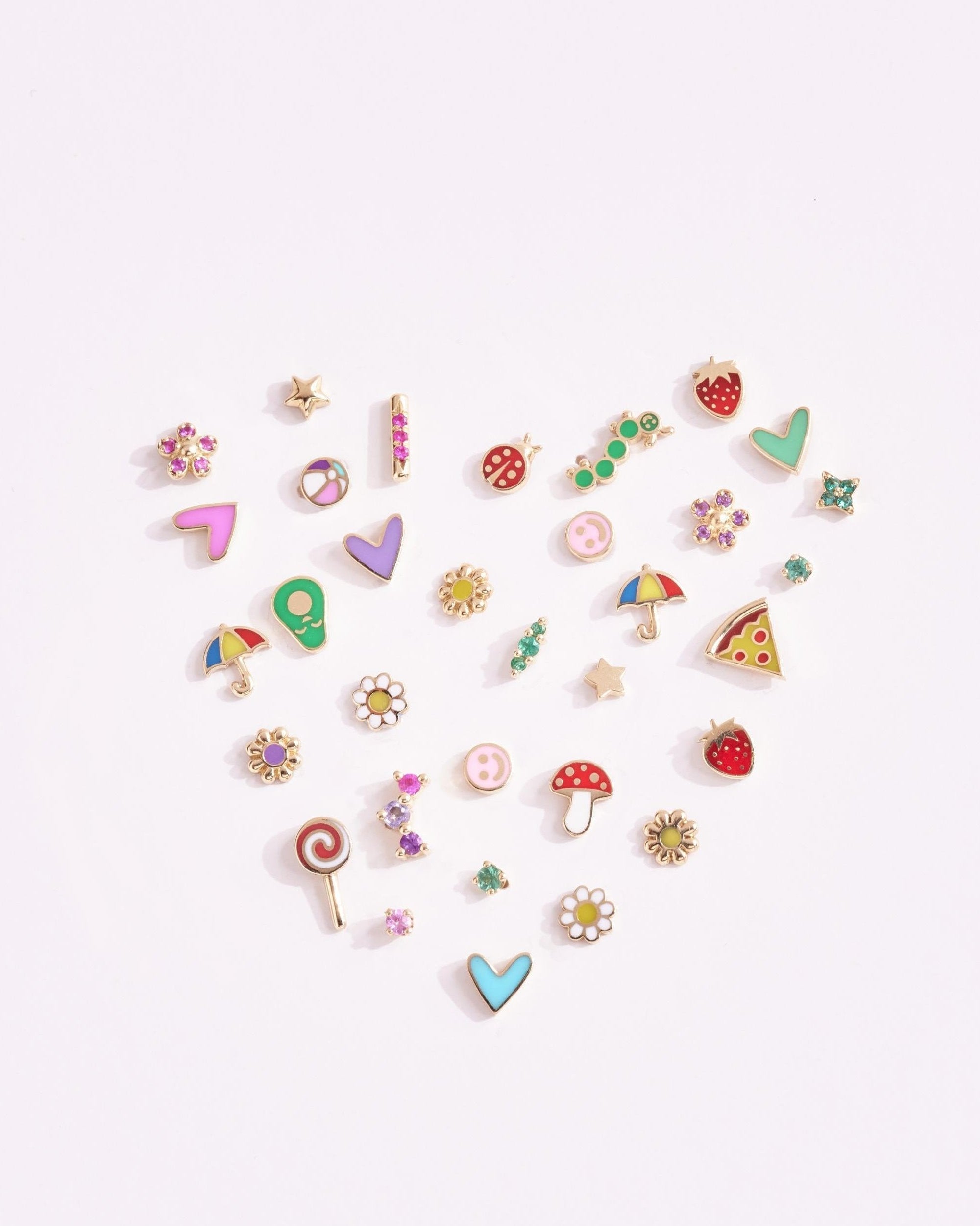 עגיל מטרייה זהב