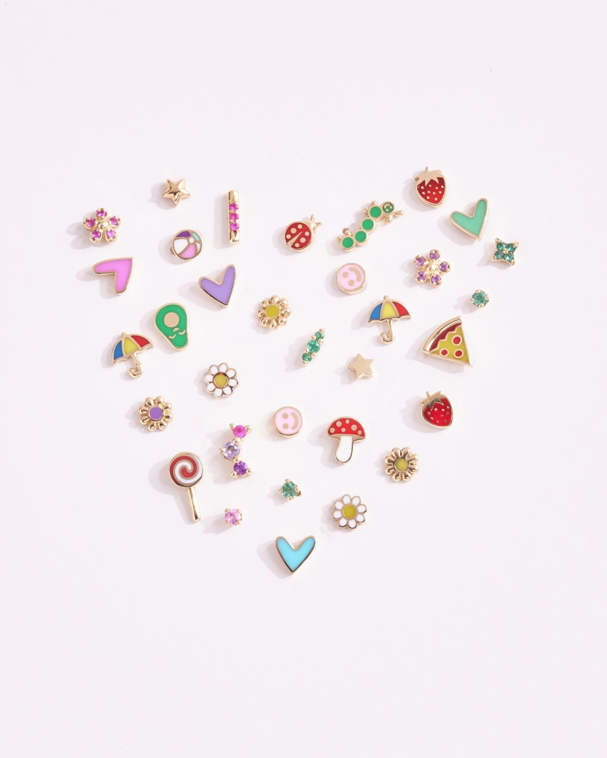 עגיל זהב זחל