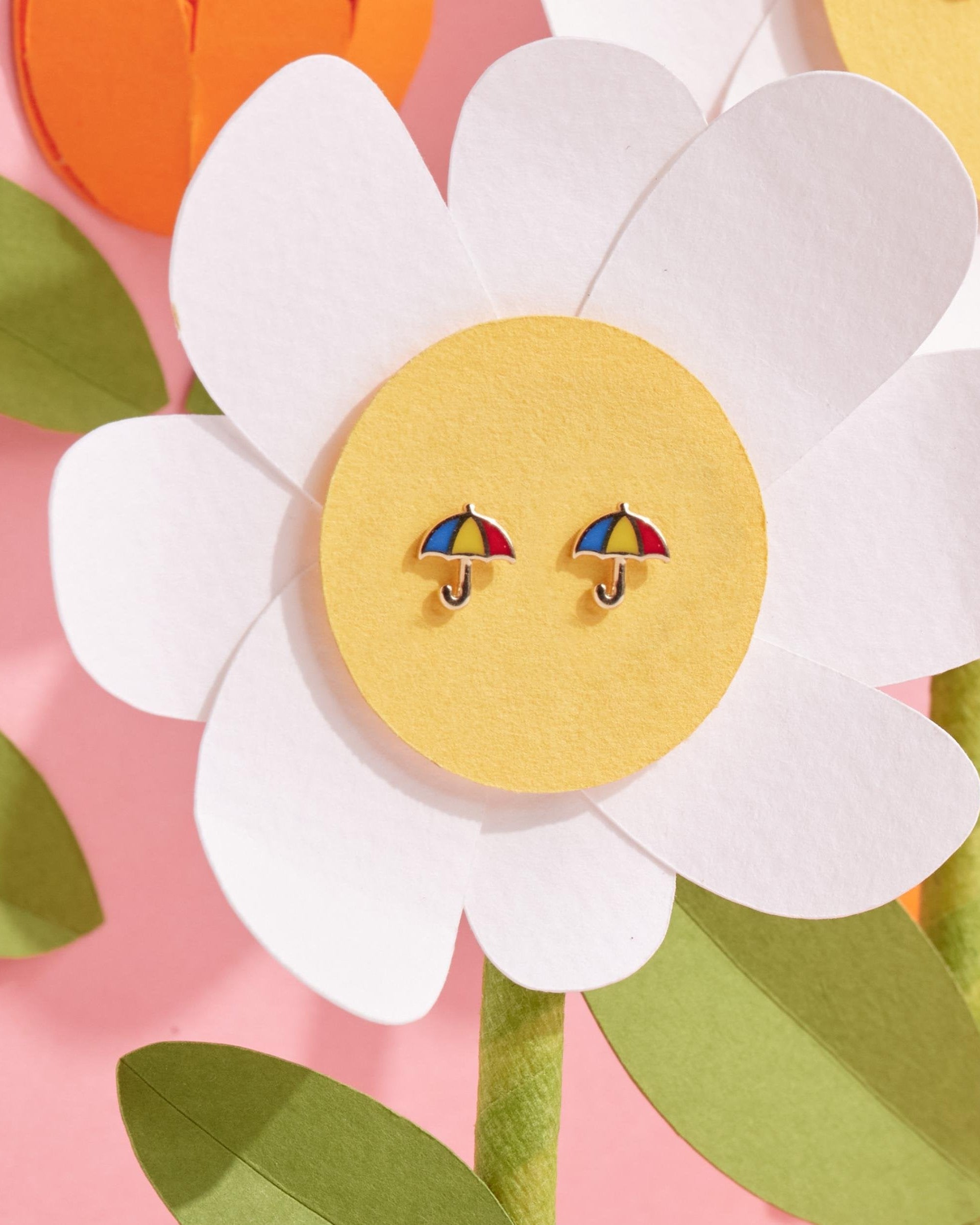 עגיל מטרייה זהב