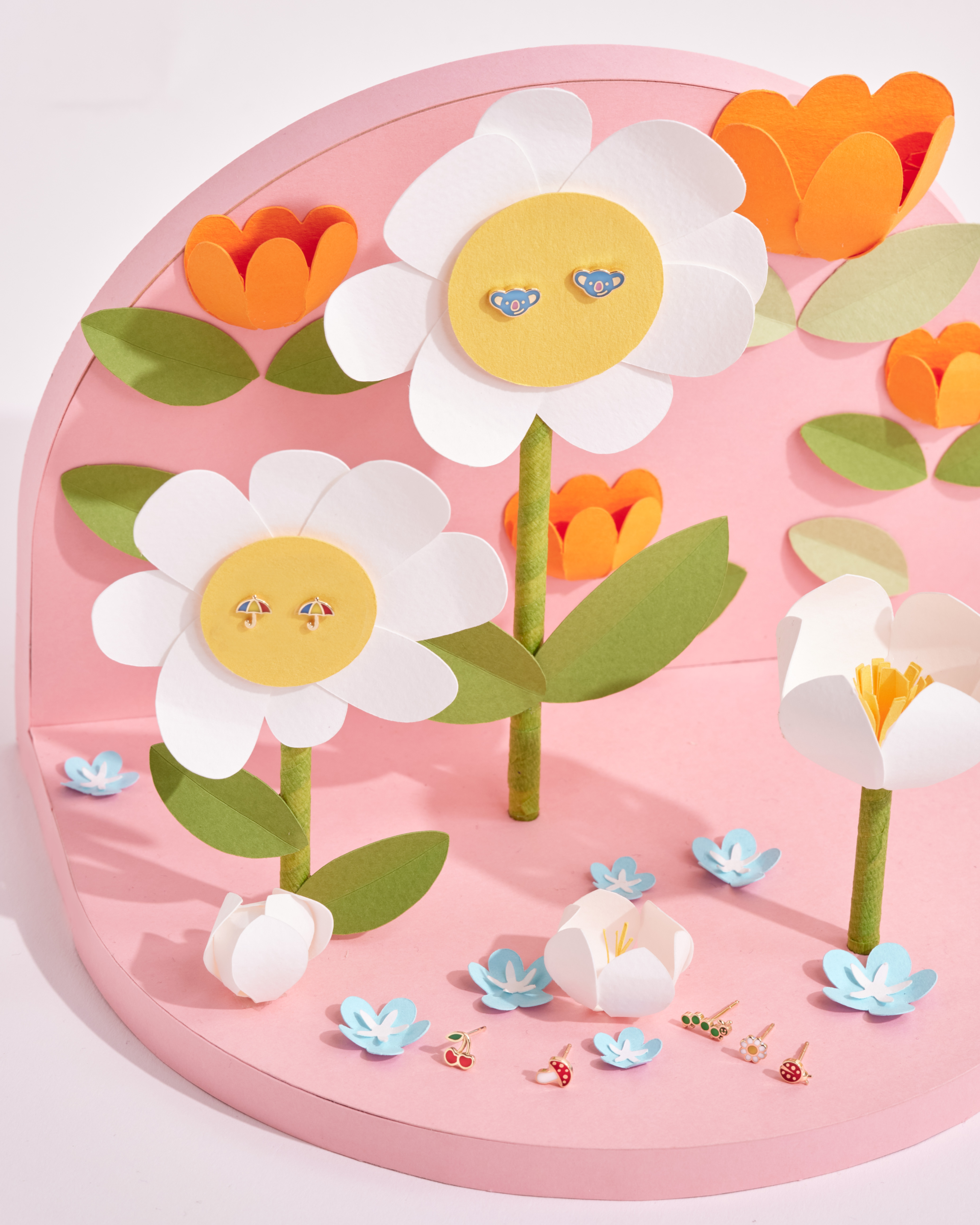 עגיל מטרייה זהב