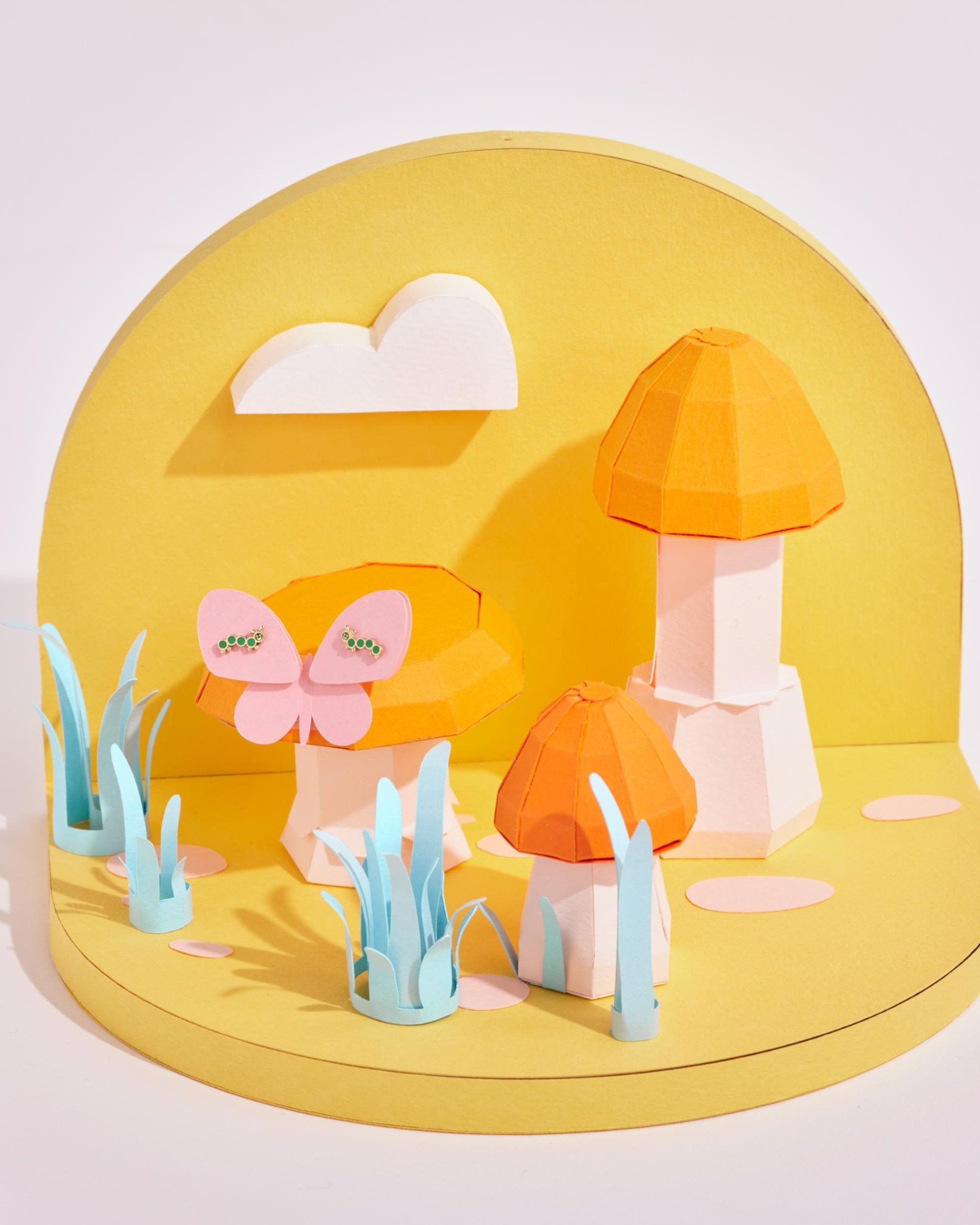 עגיל זהב זחל