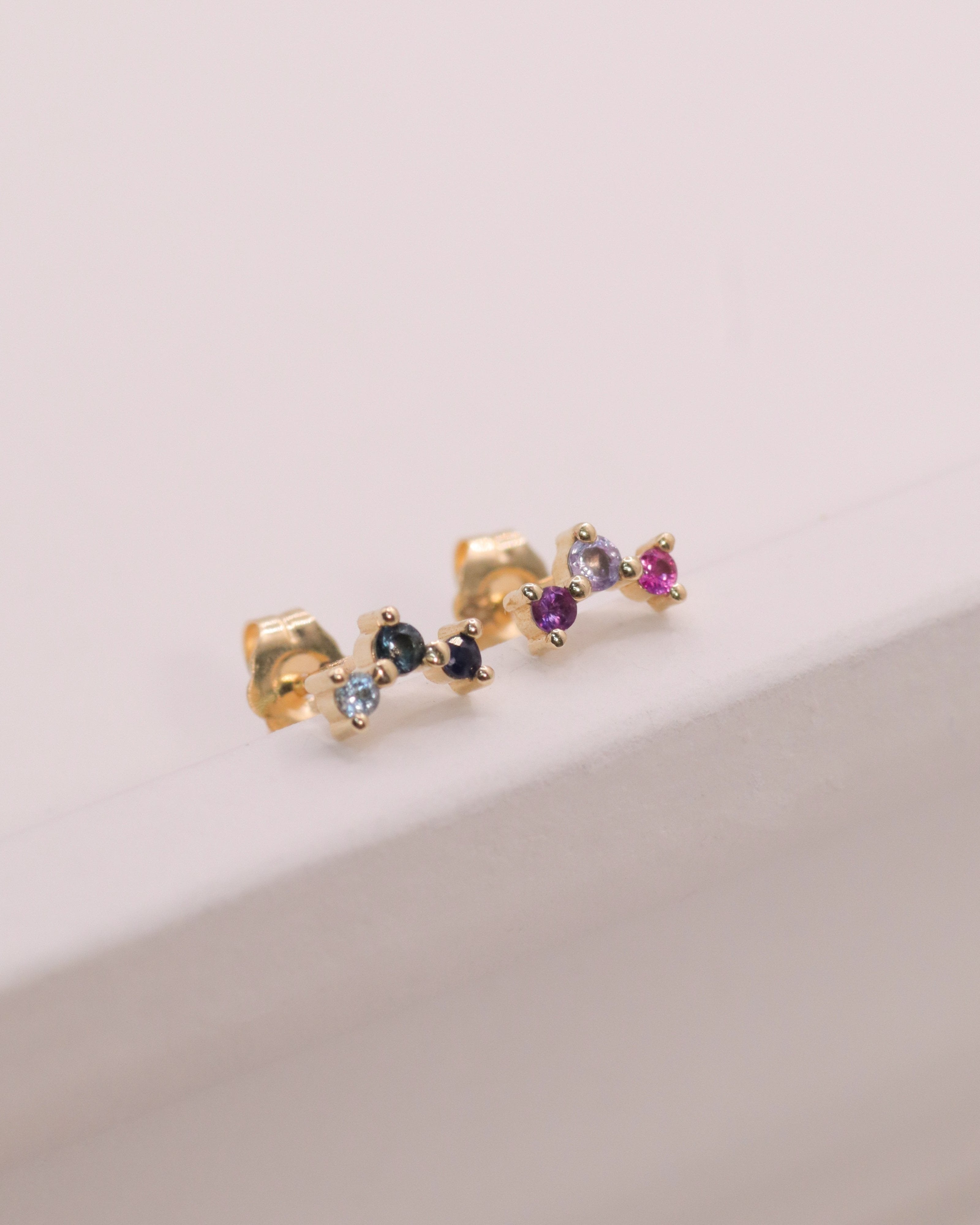 עגיל פרידה ריינבו כחולים