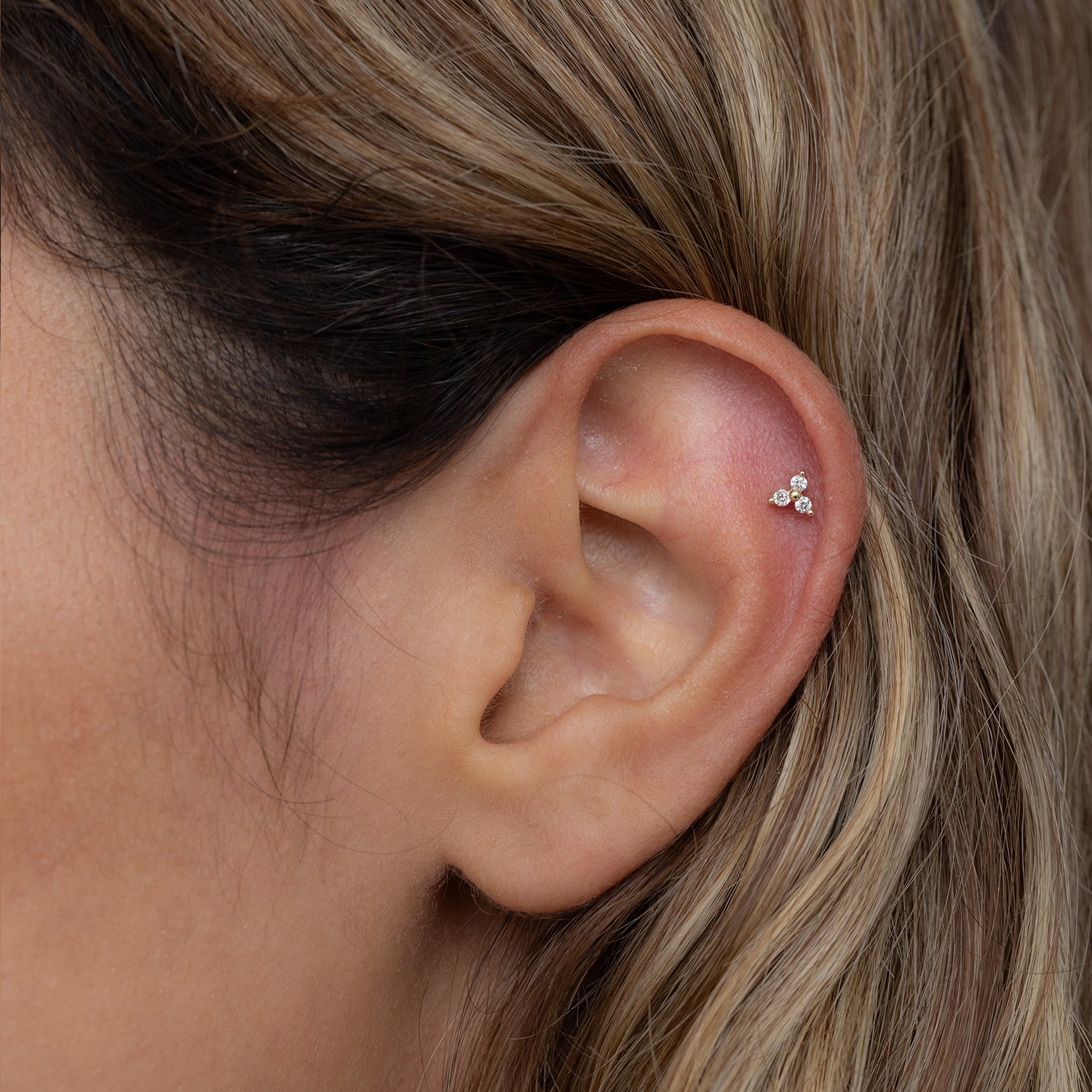 עגיל פירסינג מיני גרייס יהלומים לבנים