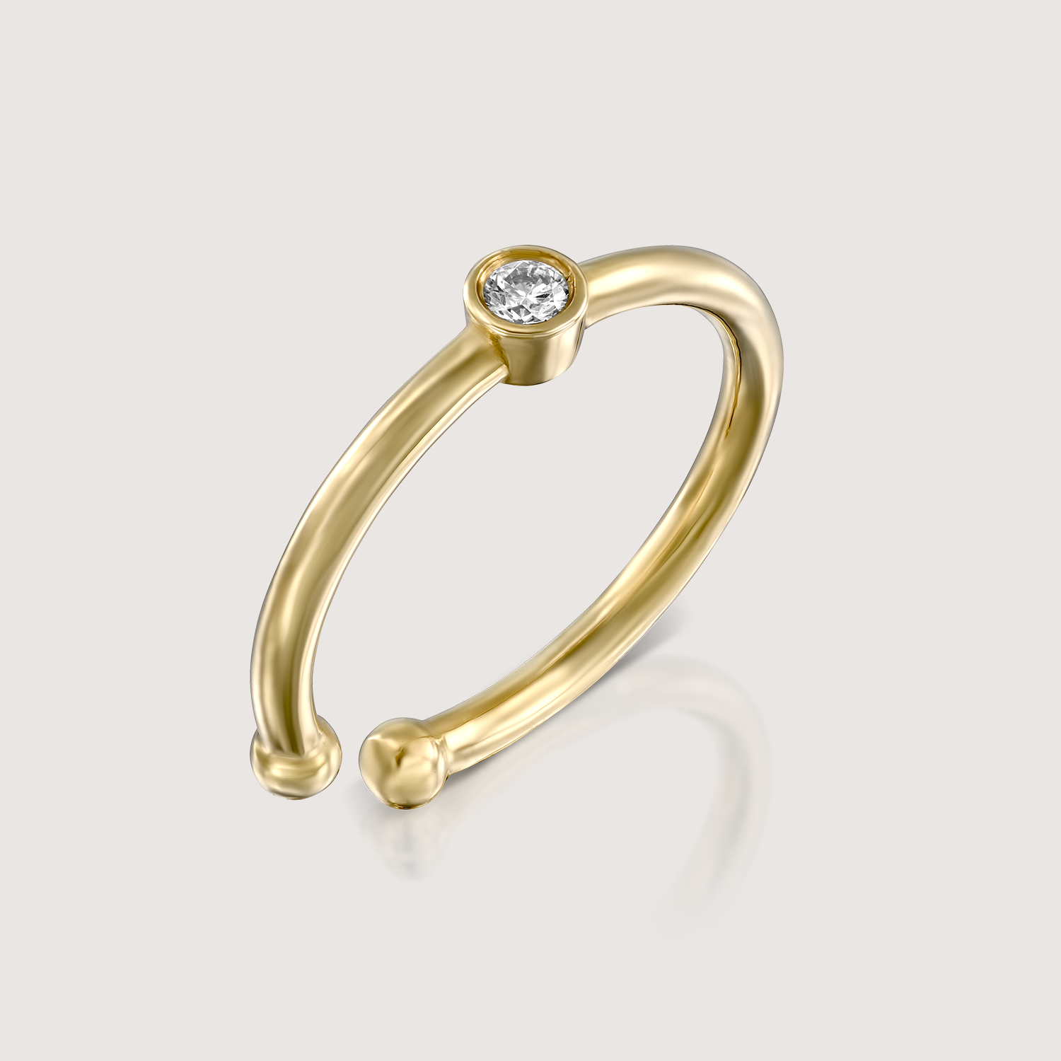 EAR CUFF - חבק אוזן זהב אלכסיס