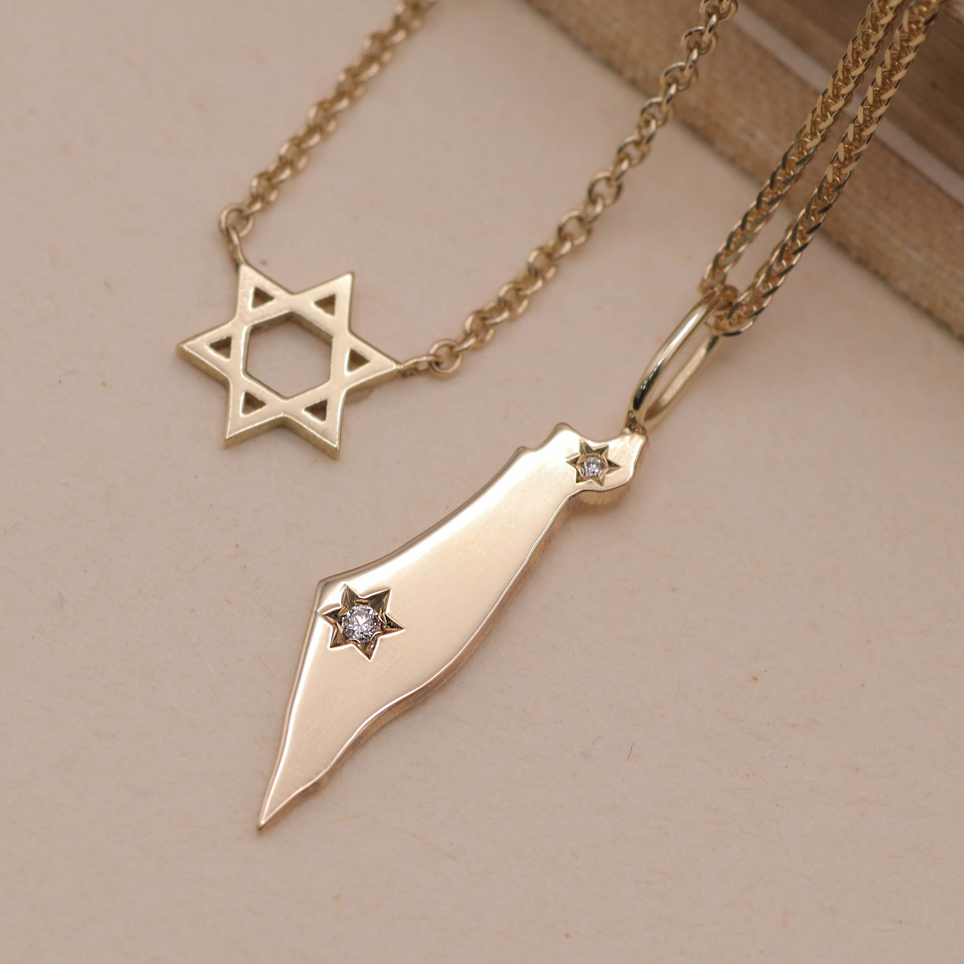 תליון ארץ ישראל מגן דוד צפון ועוטף