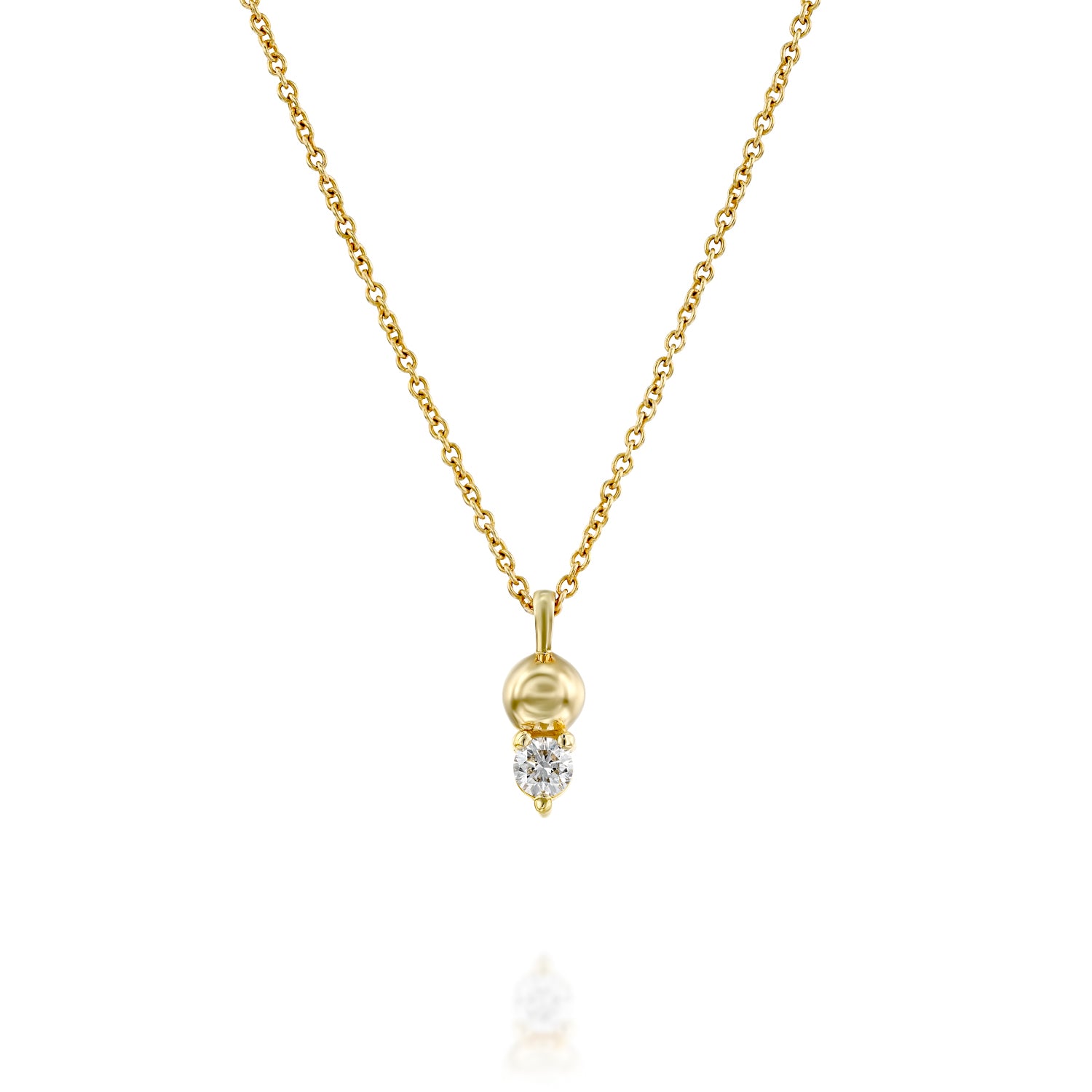 שרשרת מארי יהלום לבן