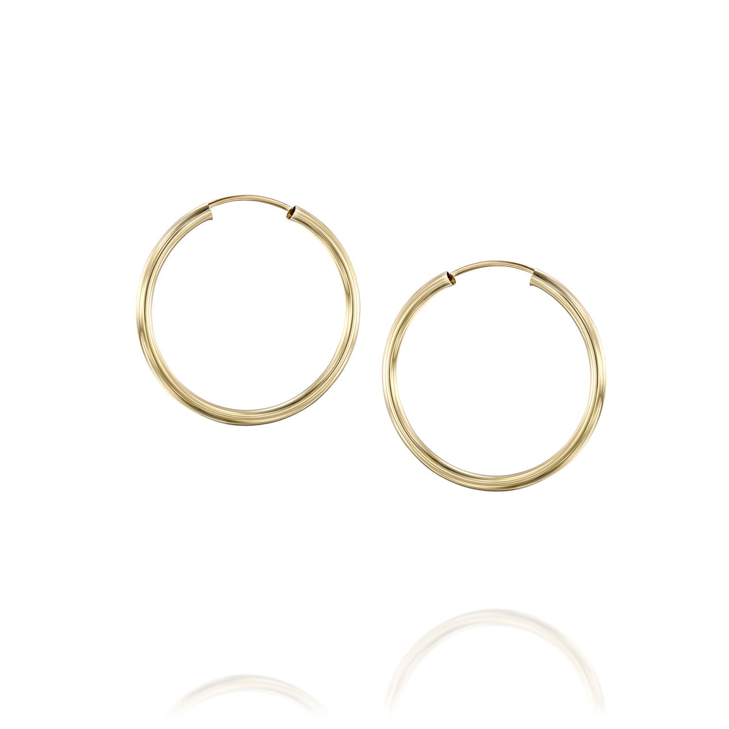 עגיל חישוק זהב - פלקסי