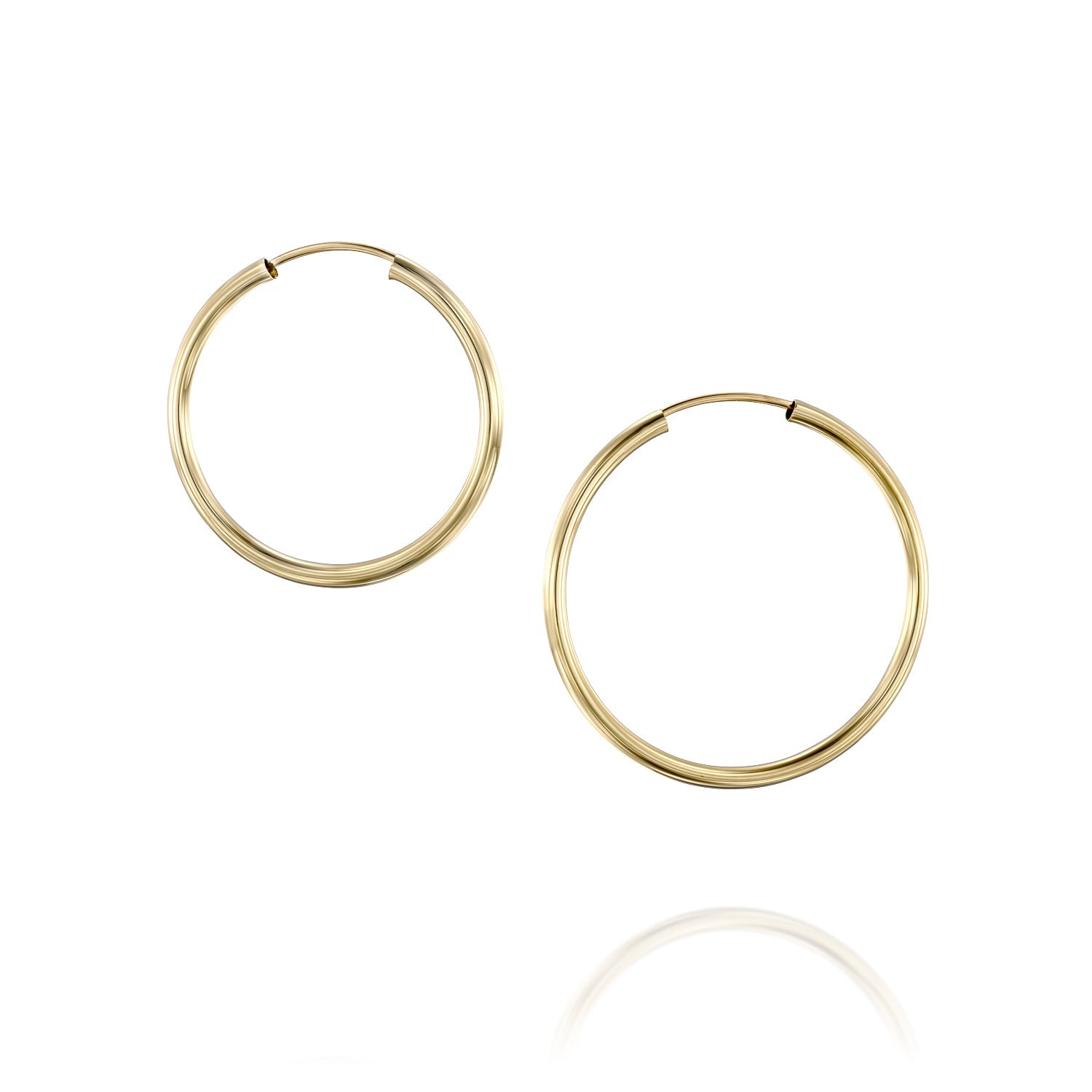 עגיל חישוק זהב - פלקסי