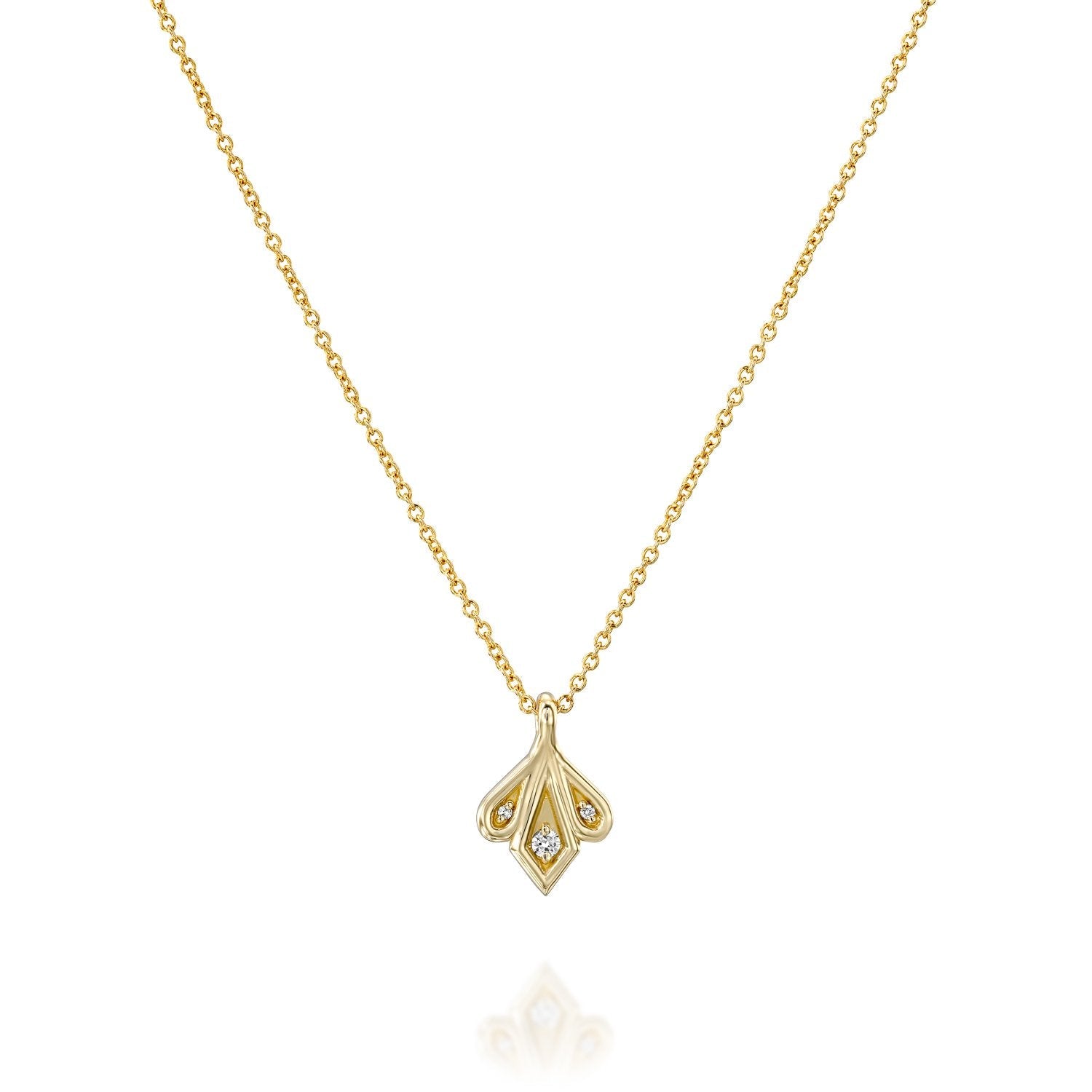 שרשרת רוזה עם יהלומים לבנים