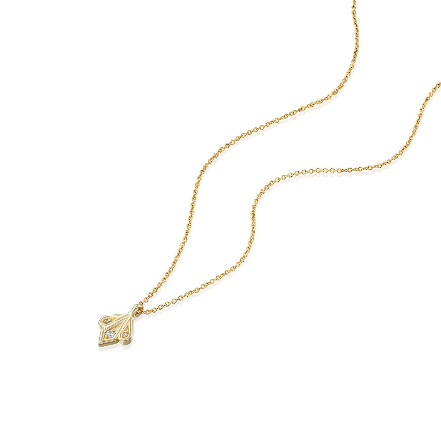 שרשרת רוזה עם יהלומים לבנים