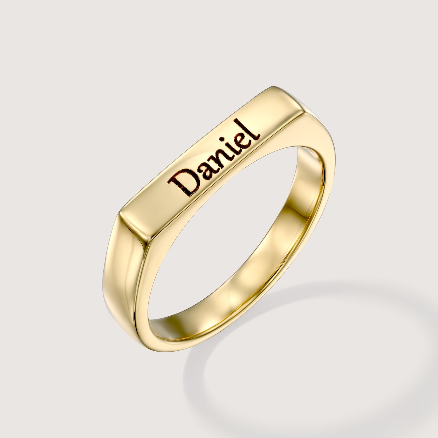 מידה 5.5 Daniel טבעת שרלוט עם חריטה