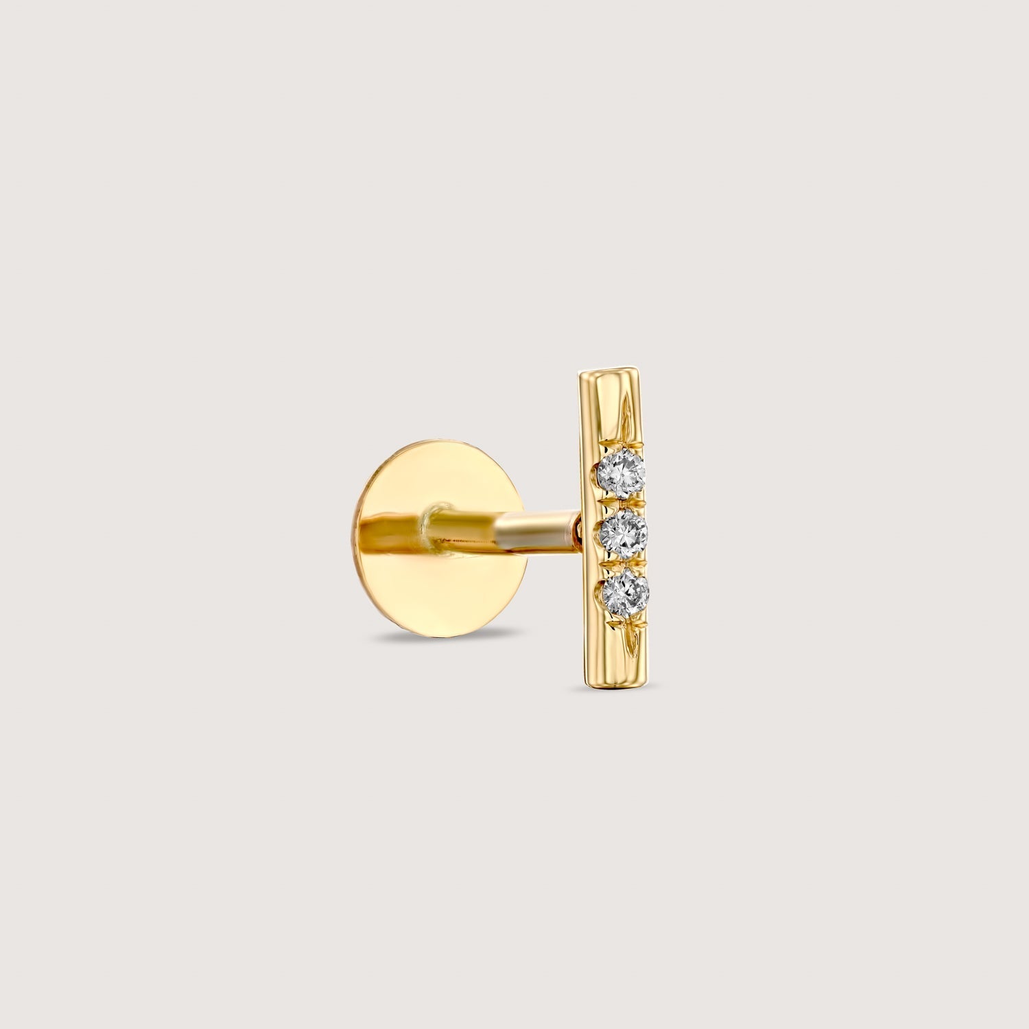 עגיל פירסינג ואלרי יהלומים לבנים