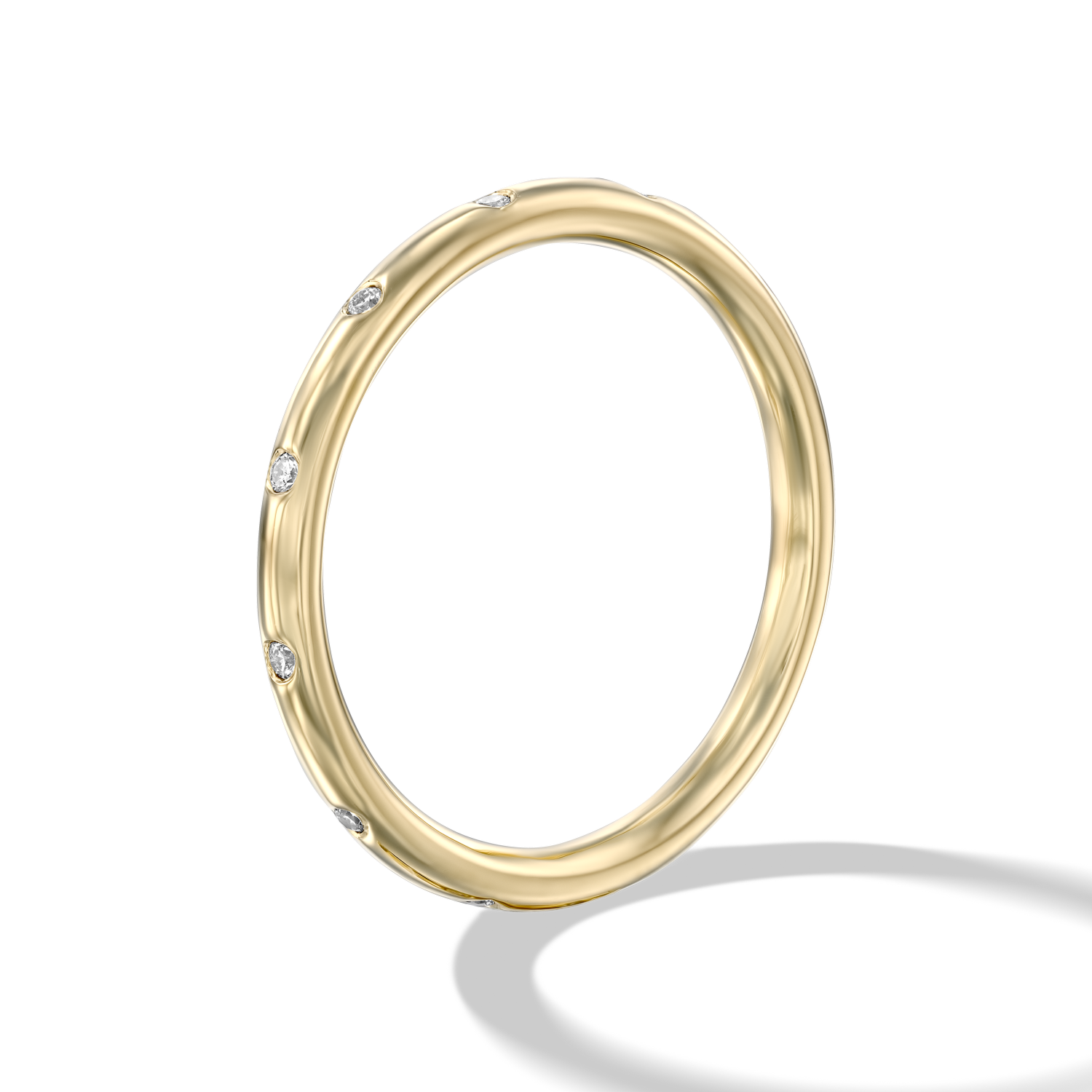 טבעת דונה זהב יהלומים לבנים