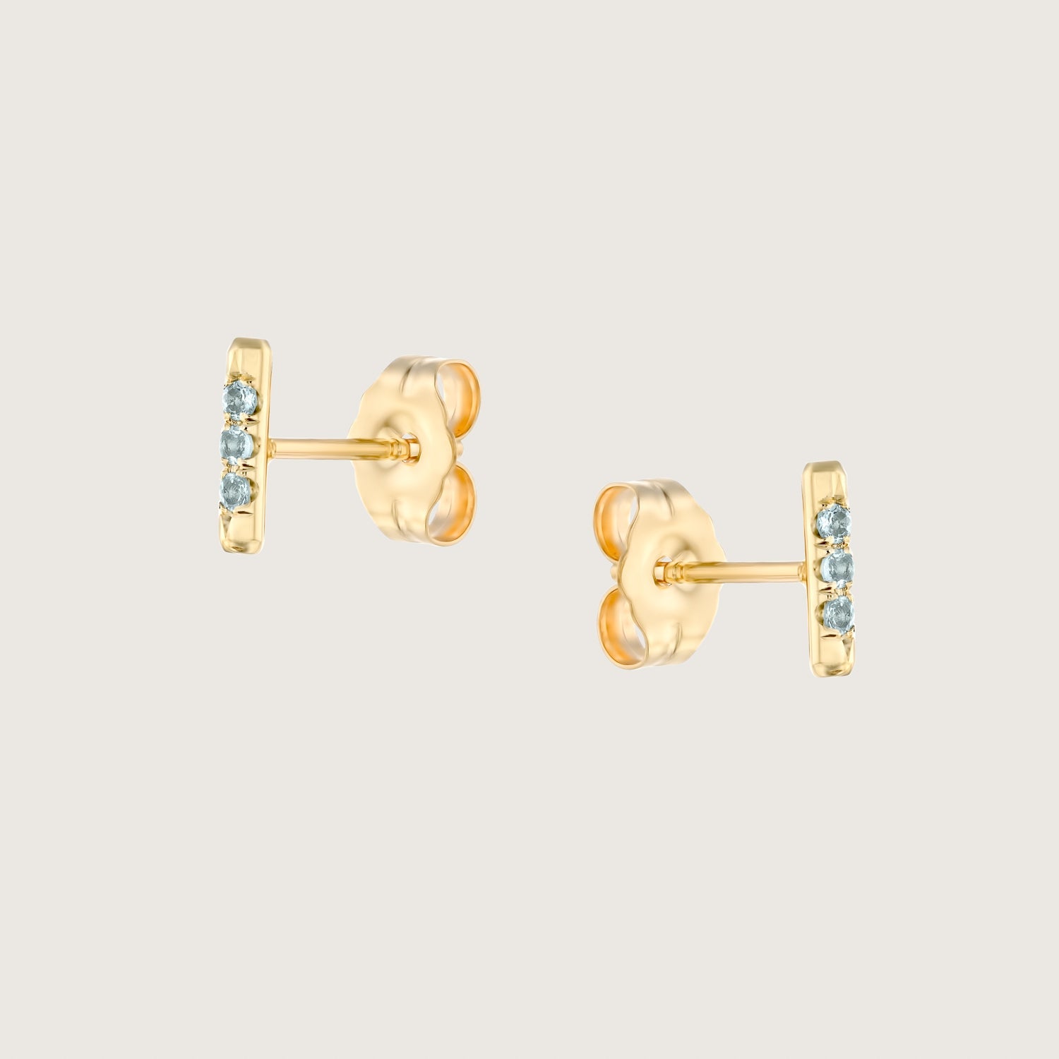 עגיל ואלרי עם אקוומרין