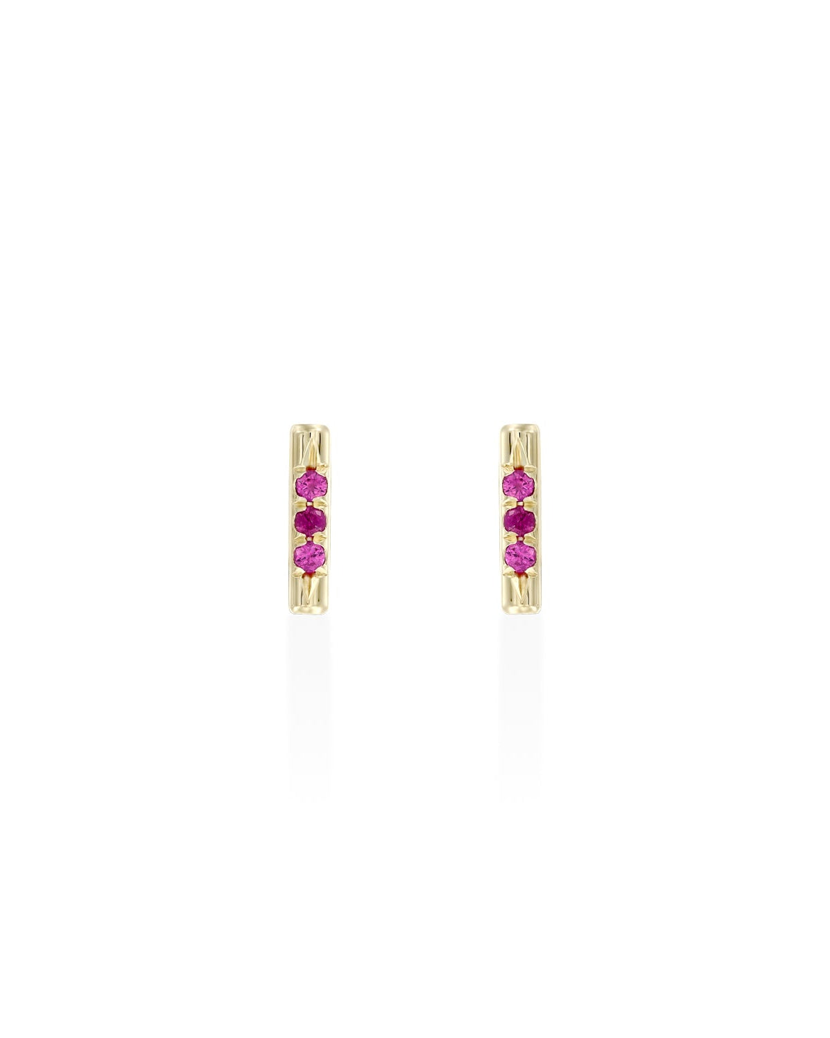 עגיל ואלרי עם ספיר ורוד