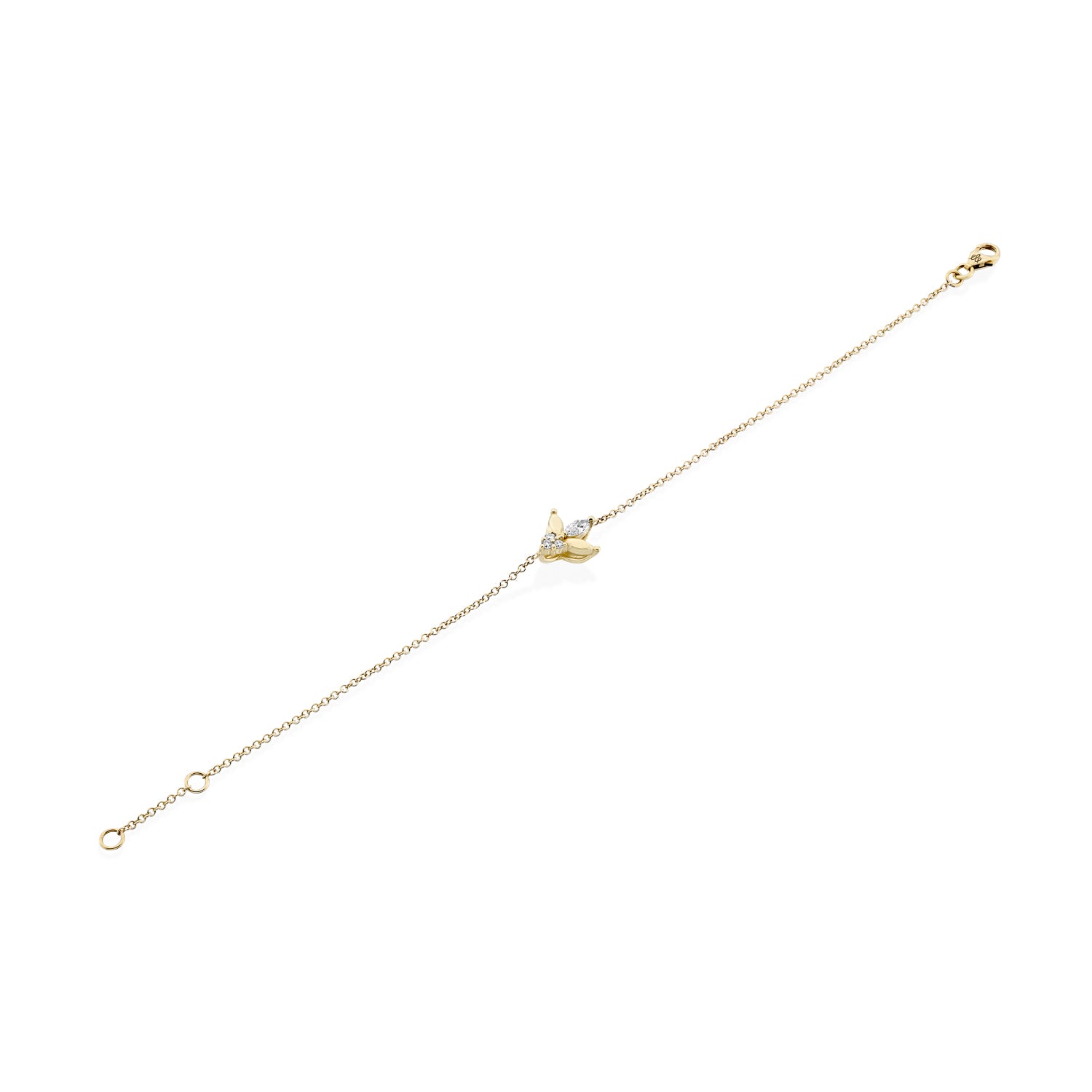 צמיד ז׳אן פואסון יהלומים לבנים