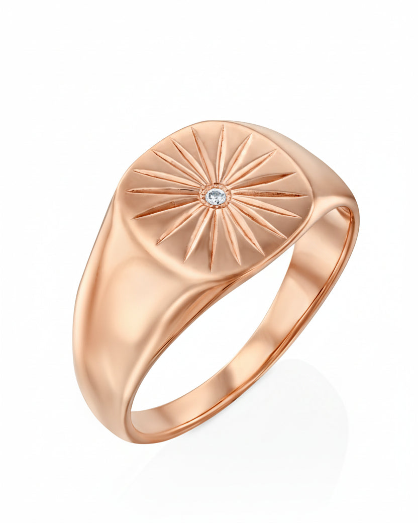 טבעת זהב סאני