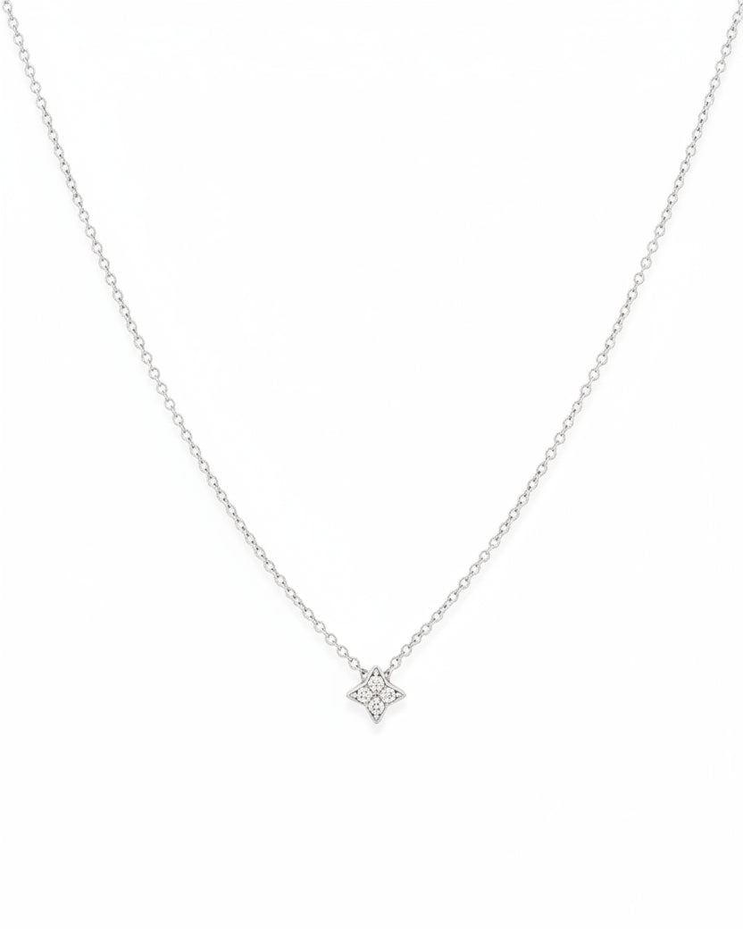 שרשרת סאטרן יהלומים לבנים