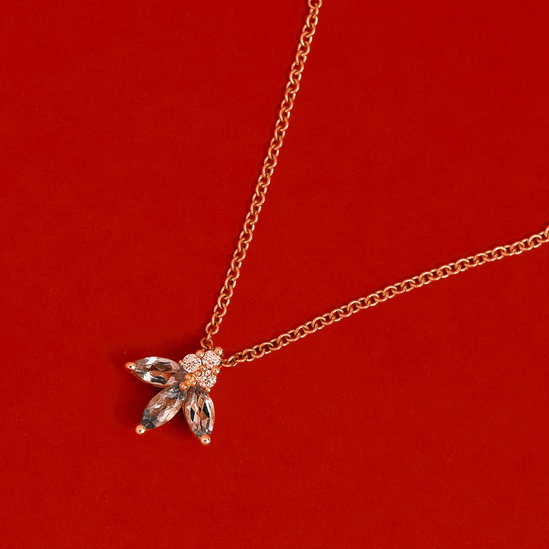 שרשרת ז'אן פואסון יהלומים ואקוומרין