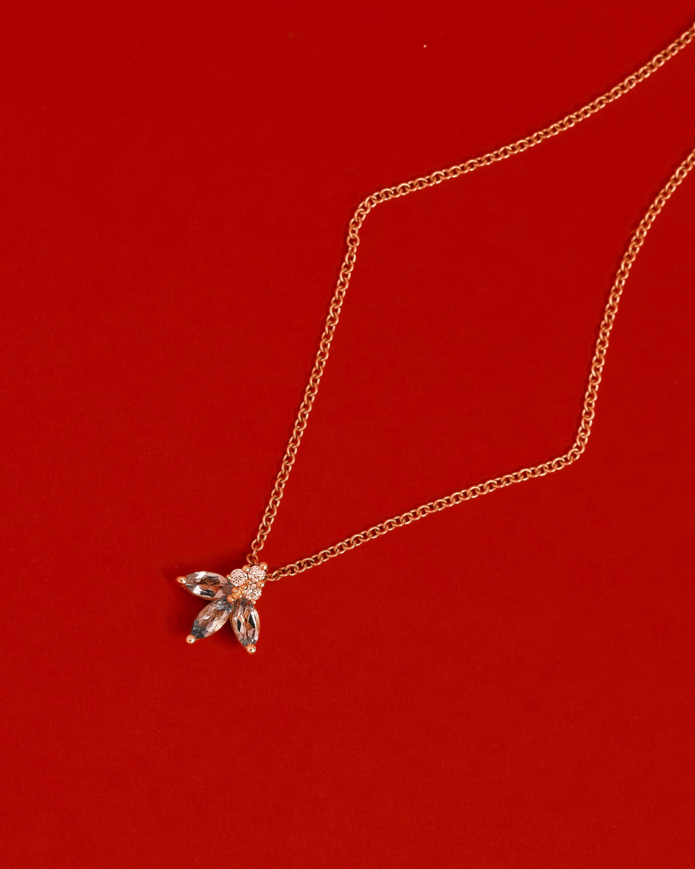 שרשרת ז'אן פואסון יהלומים ואקוומרין