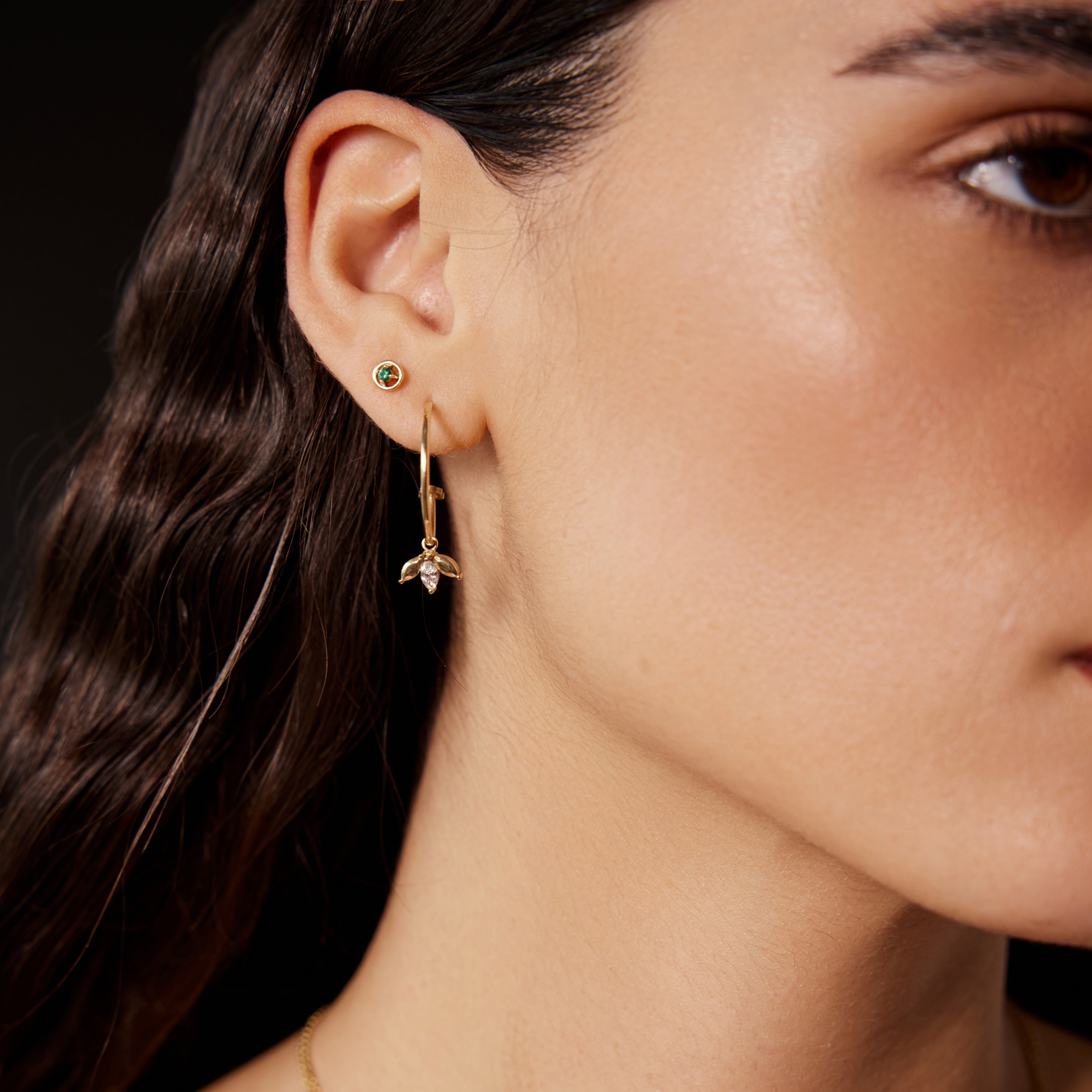 עגיל 15 - אמרלד