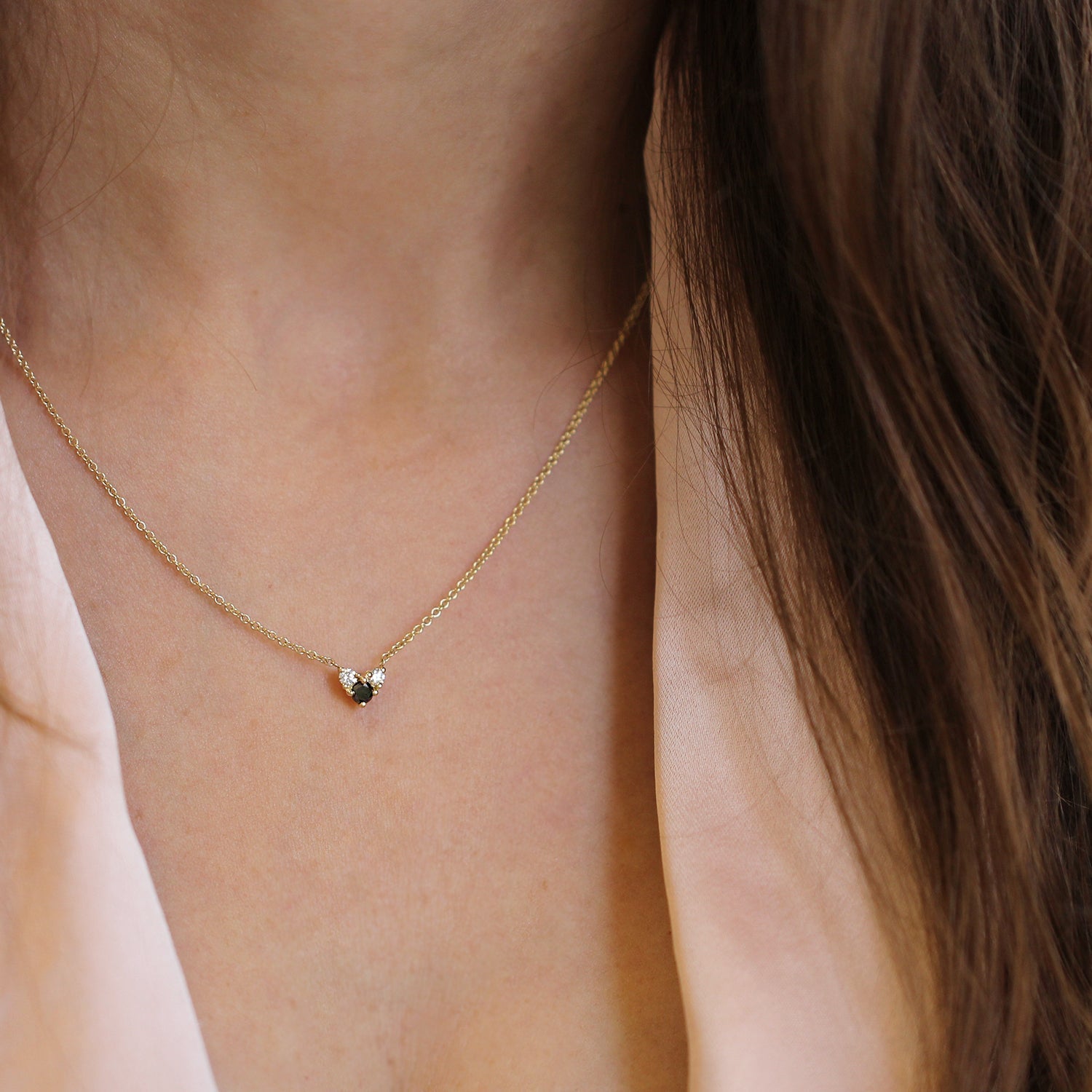 שרשרת טטיאנה שחור ולבן