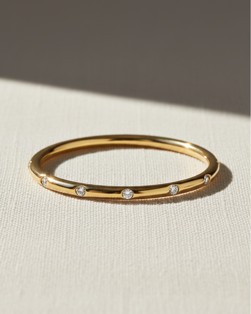 טבעת דונה חמישה יהלומים לבנים