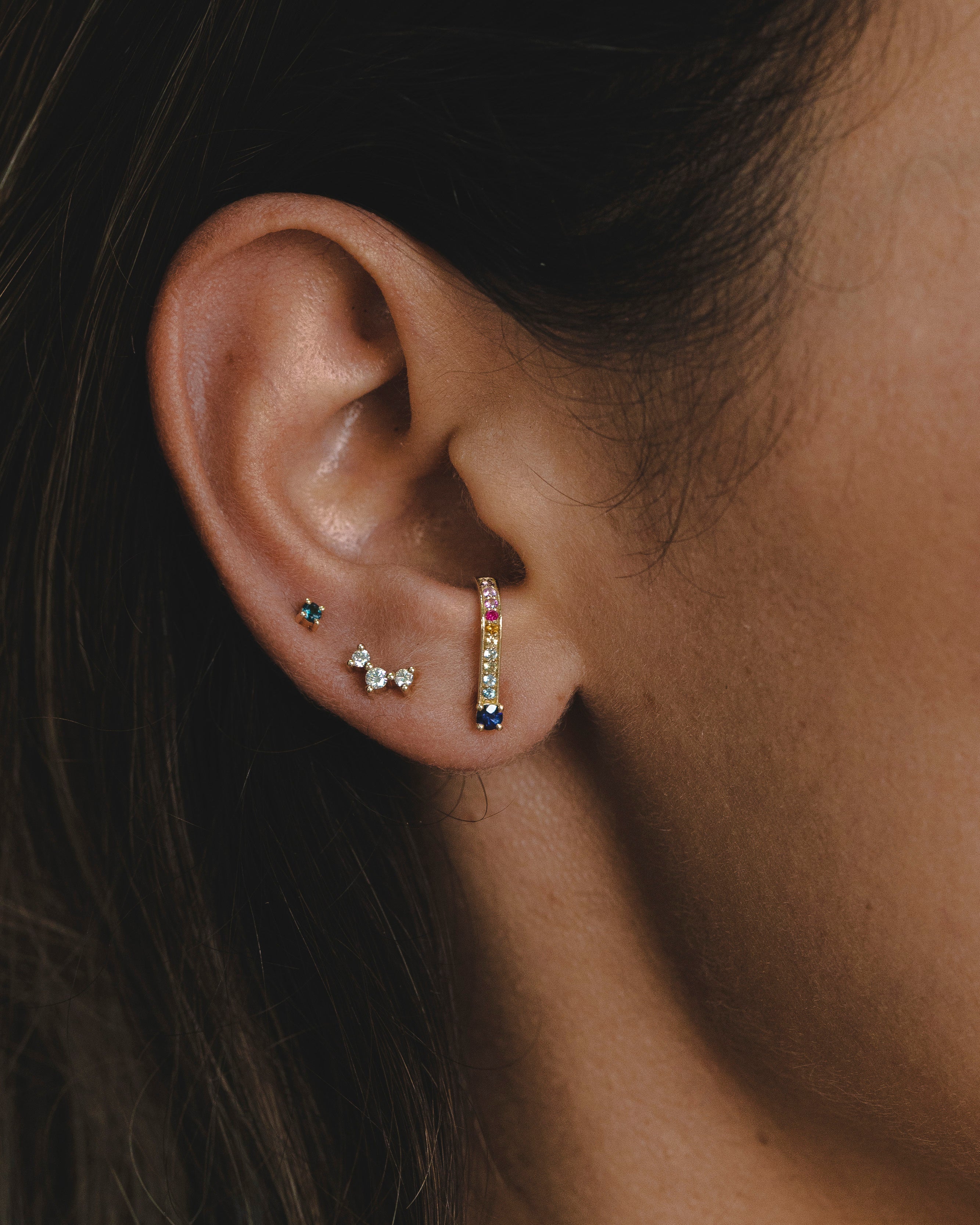 עגיל פרידה יהלומים לבנים