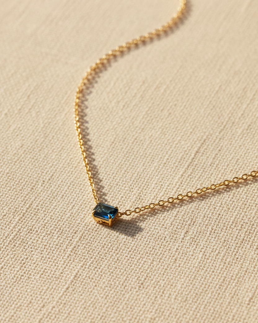 שרשרת אלואיז בלו טופז