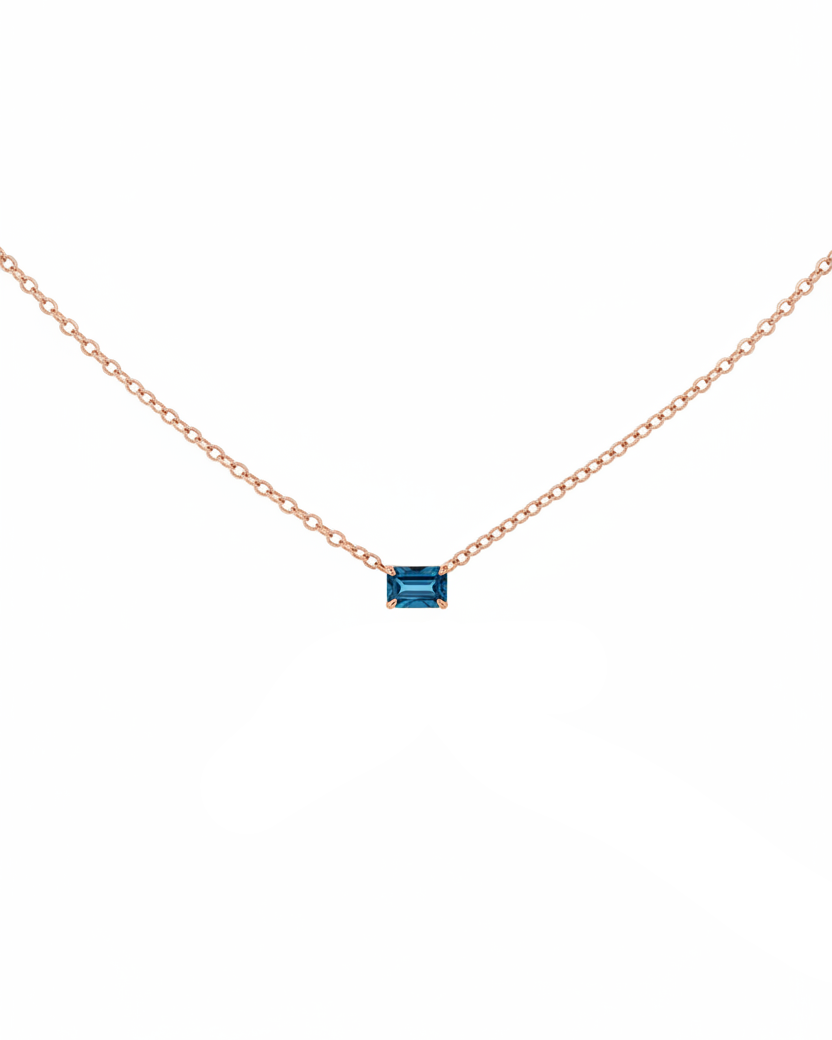 שרשרת אלואיז בלו טופז