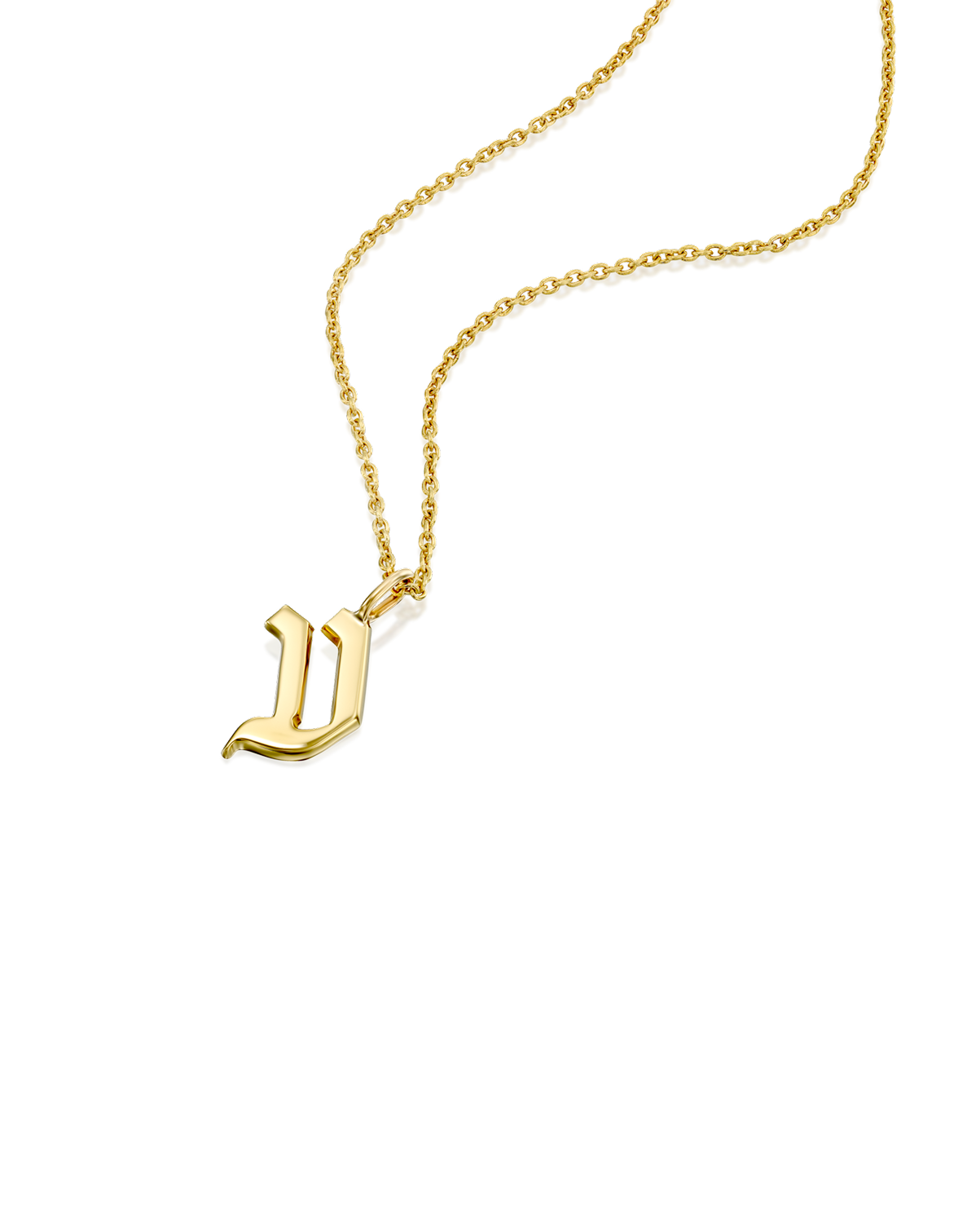 שרשרת תליון אות גדולה