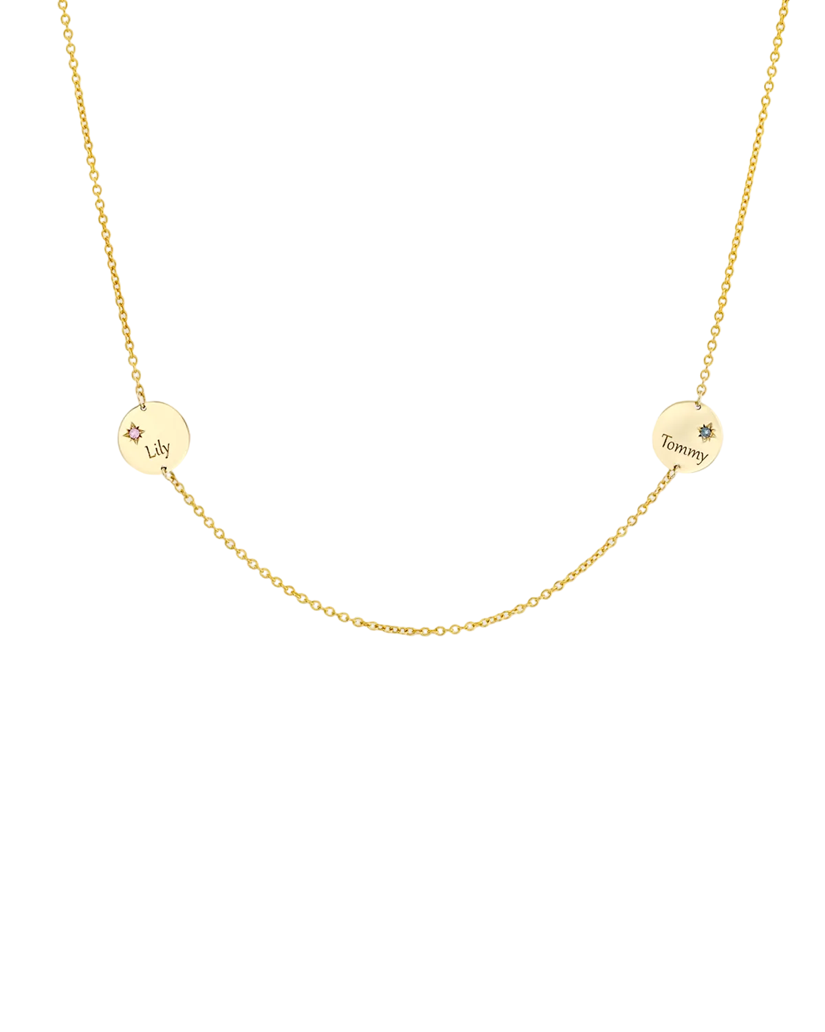 שרשרת קיארות משובצות אבני חן וחריטה