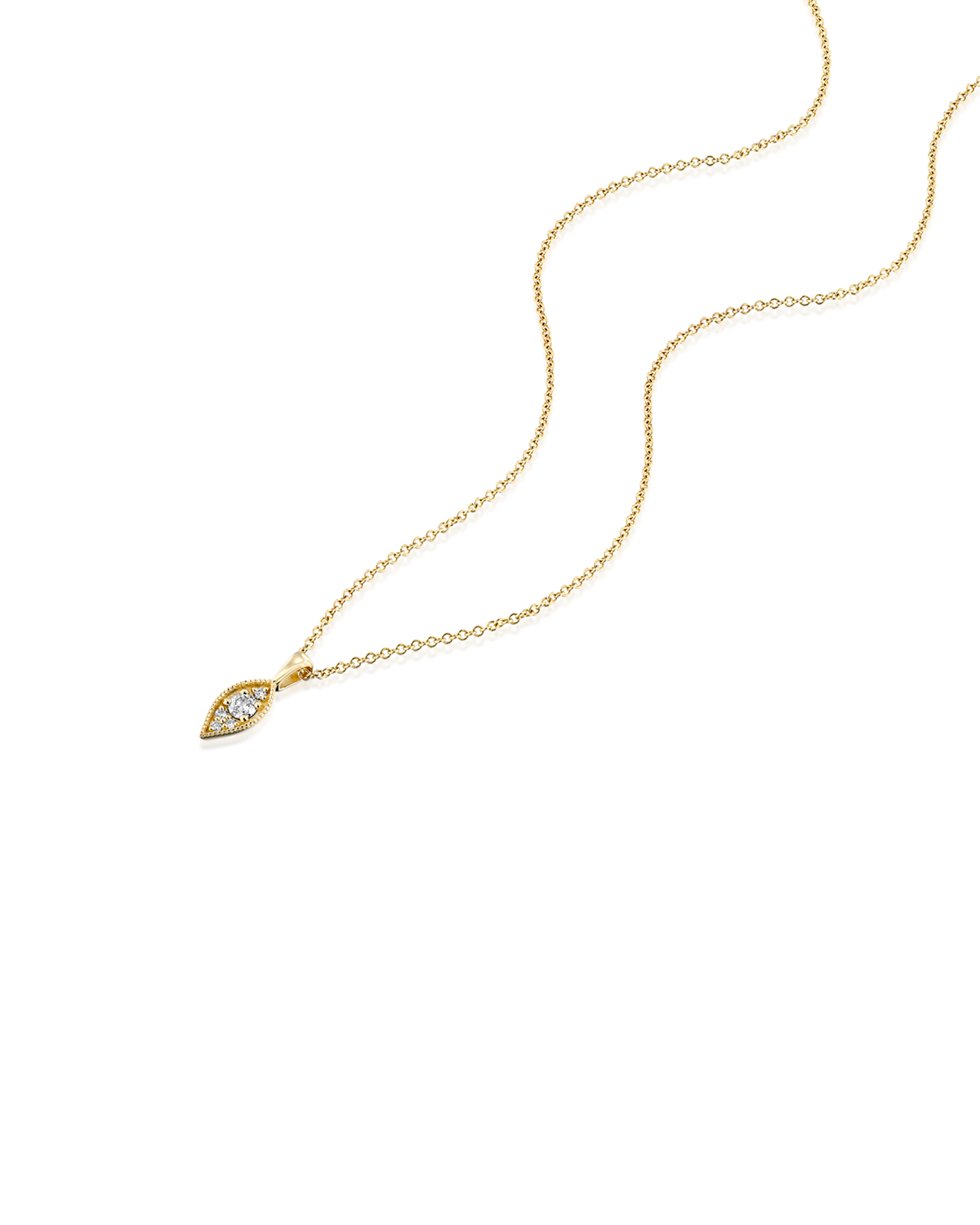שרשרת ג׳יין יהלומים לבנים