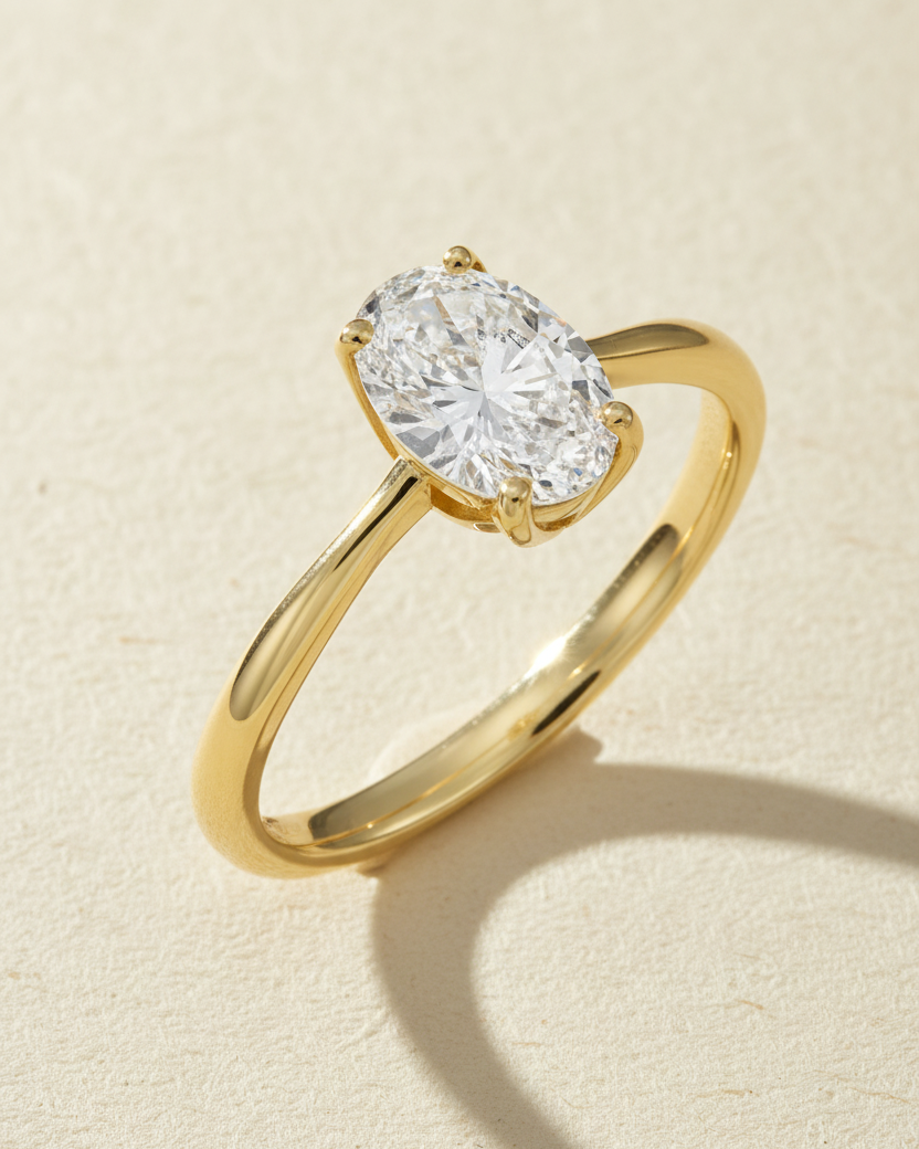 טבעת גארלנד יהלום מעבדה