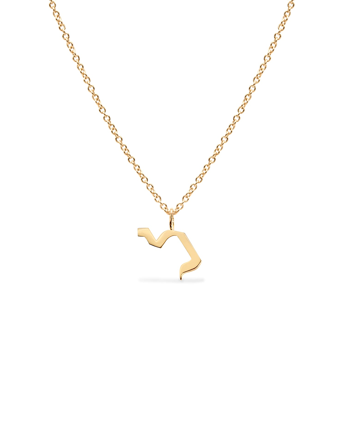 שרשרת תליון אות קטנה