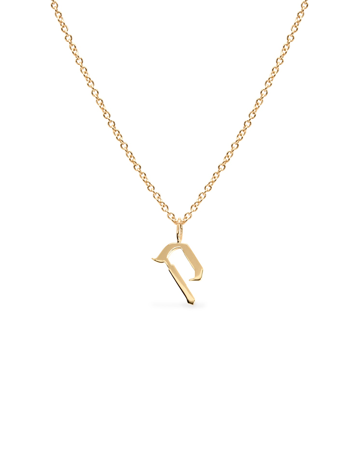 שרשרת תליון אות קטנה