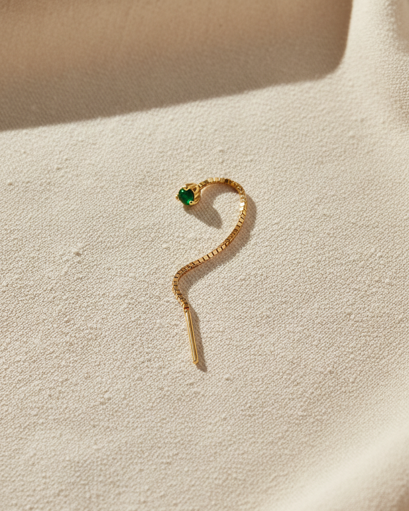 עגיל נוני אמרלד