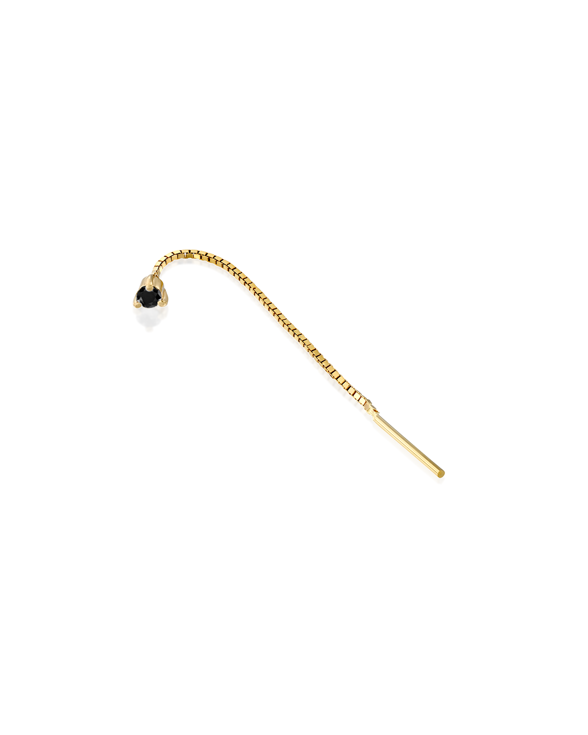 עגיל נוני יהלום שחור